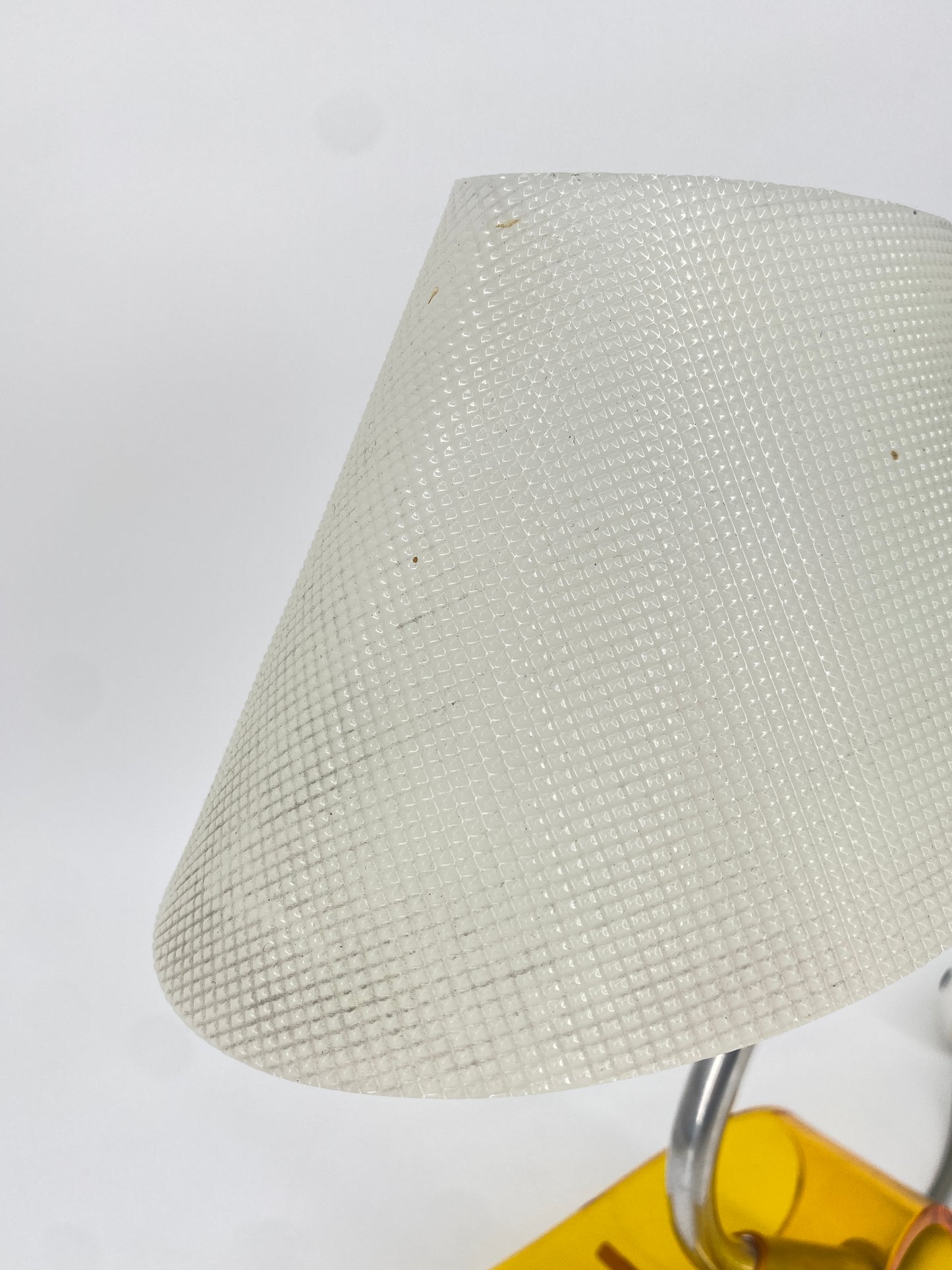 Tischlampen von Apolinary Galecki, Acrylglas Gelb, 1960/70er Jahre