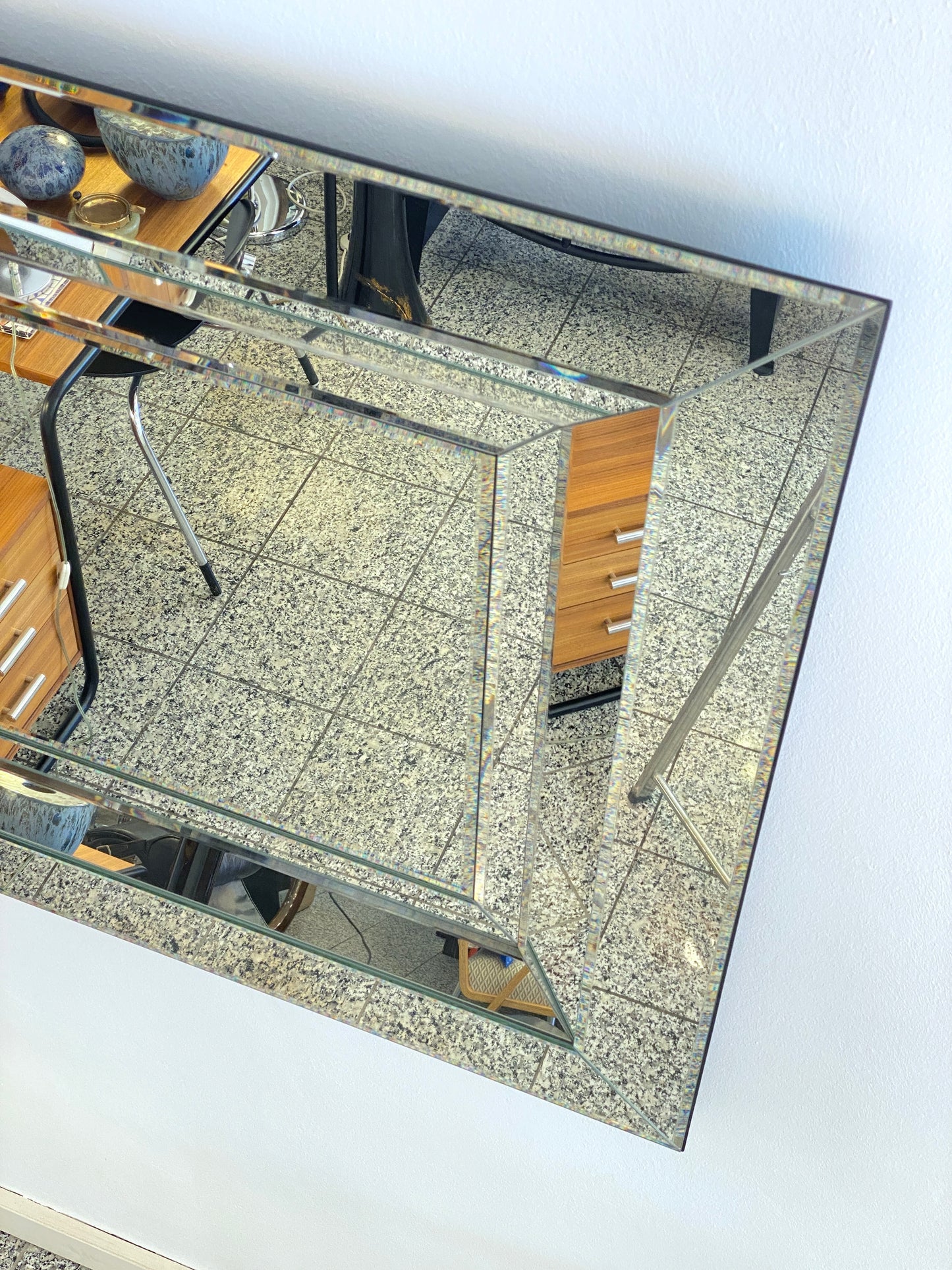 Außergewöhnlicher Spiegel von Deknudt aus Belgien, 70er