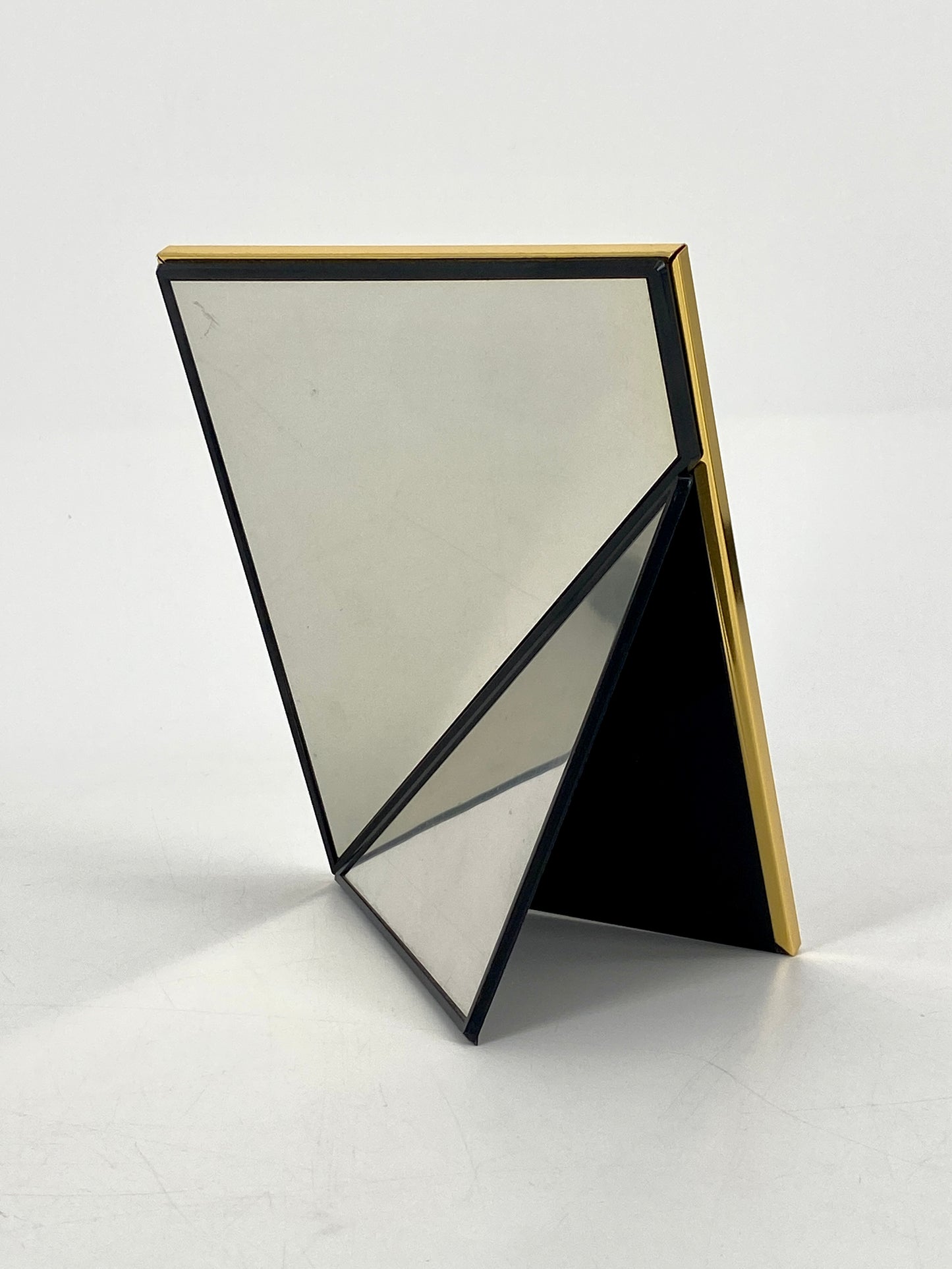 Eleganter Bilderrahmen mit Schlangenmuster in Gold, Made in Italy