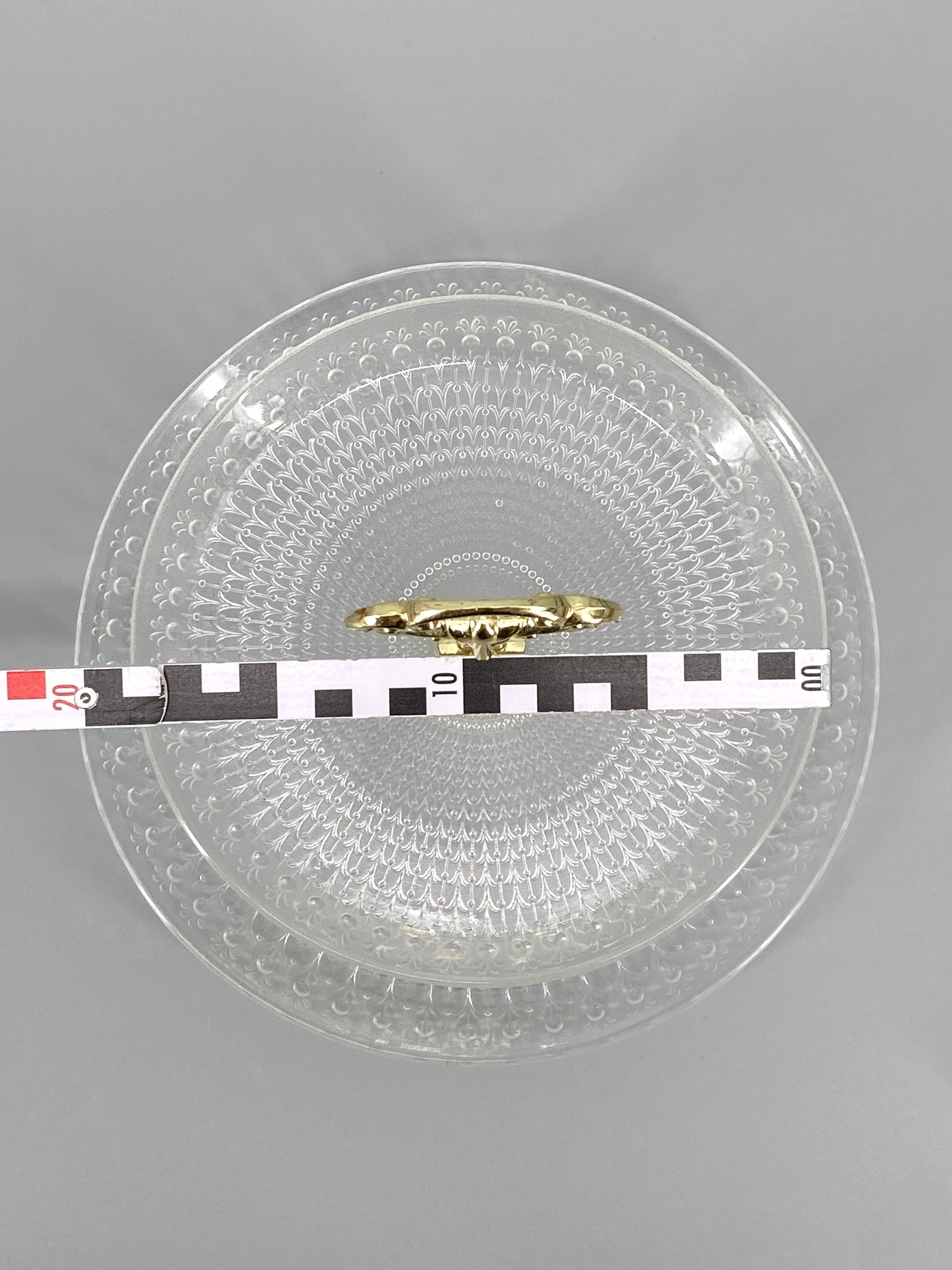 Etagere, 2 Stöckig aus Glas, Finnland, 1970er