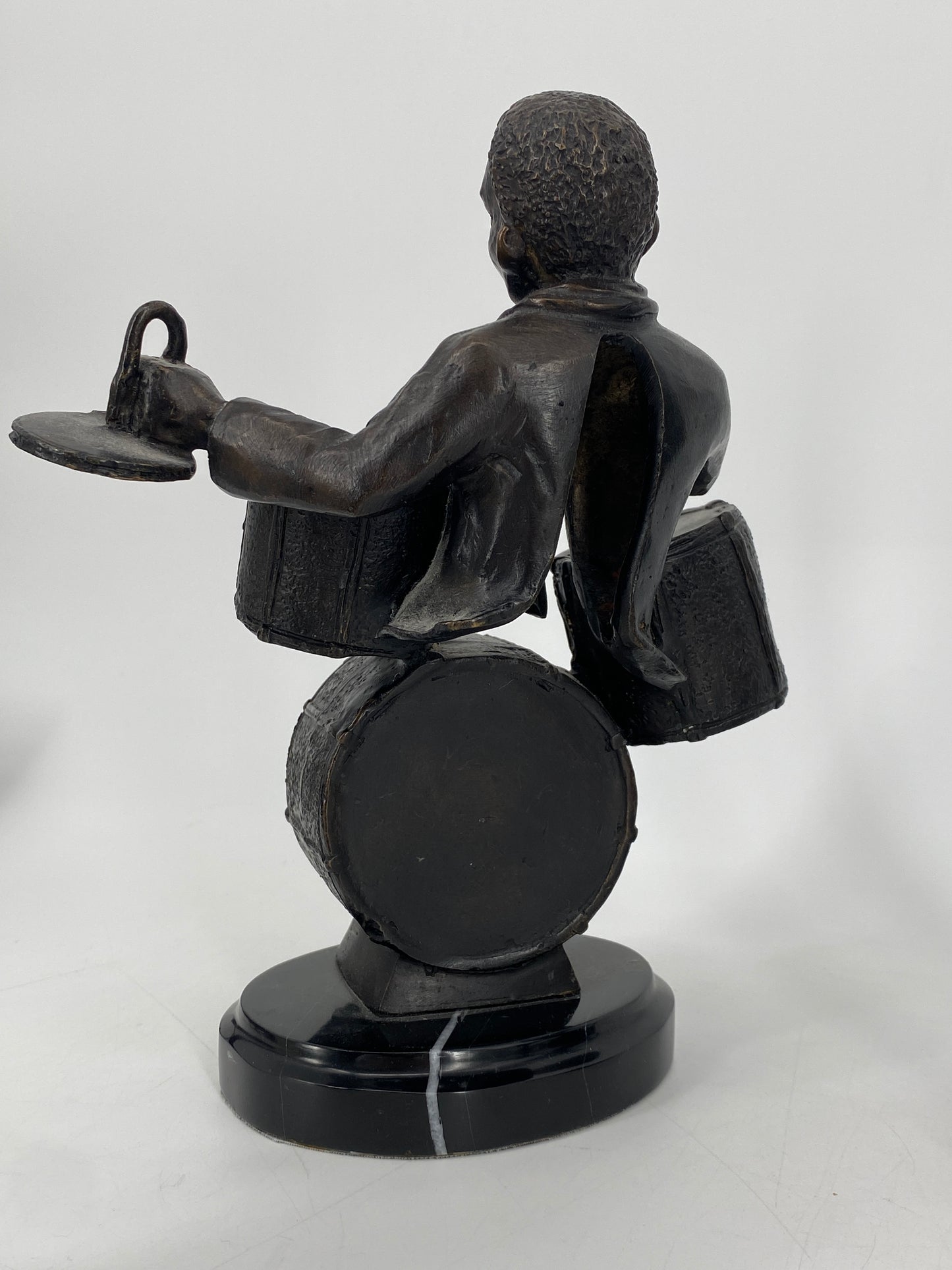 5x abstrakte Jazz Musiker Skulpturen aus Bronze und Marmor