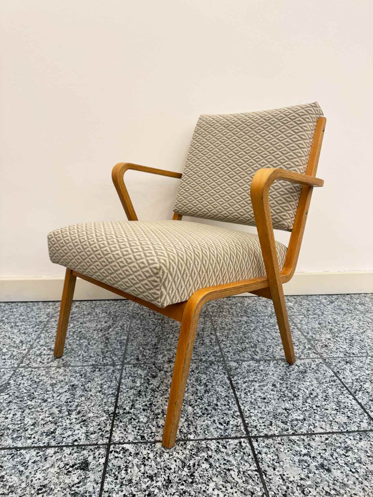 Sessel von Selman Selmanagic für VEB Deutsche Werkstätten Hellerau, 1950er
