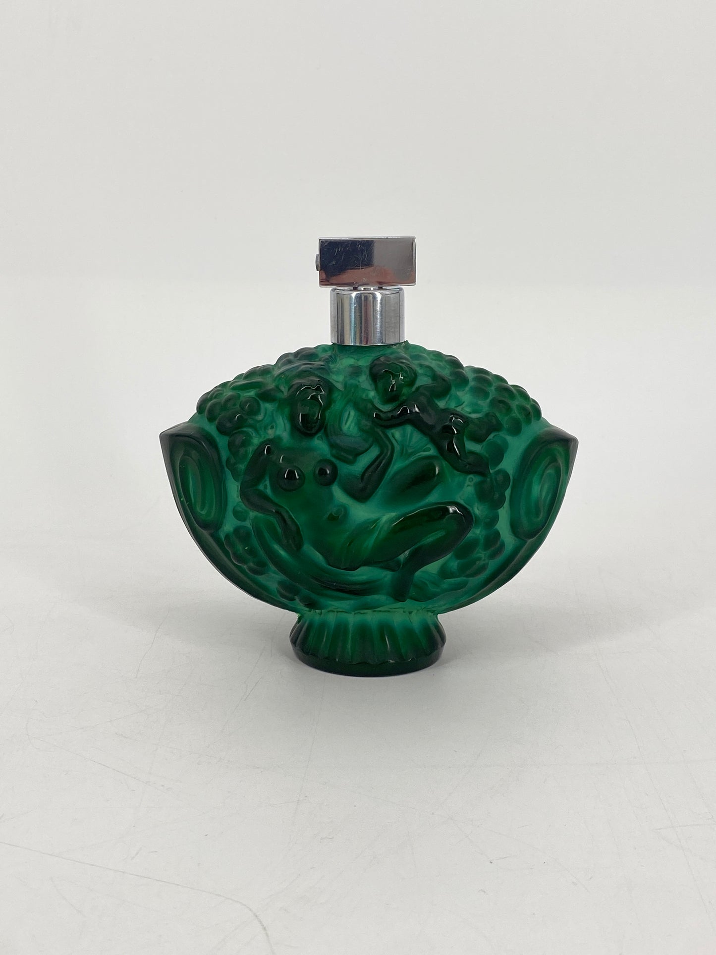 Parfum Flakon von Hoffmann & Schlegvogt aus grünem Malachitglas