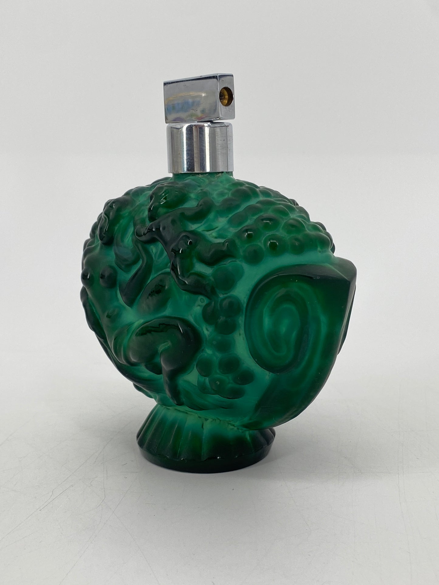 Parfum Flakon von Hoffmann & Schlegvogt aus grünem Malachitglas