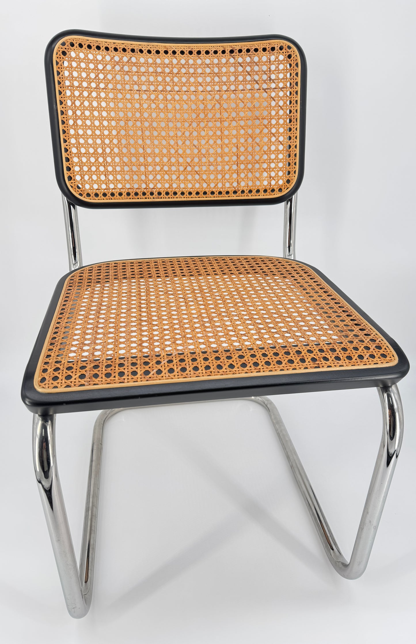 Freischwinger Stuhl Modell S32 TP 29 Entwurf von Marcel Breuer für Thonet von 1991