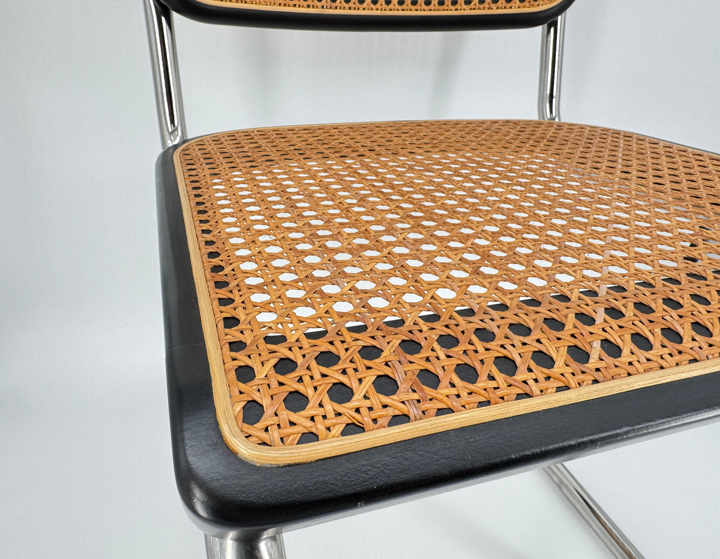 Freischwinger Stuhl Modell S32 TP 29 Entwurf von Marcel Breuer für Thonet von 1991