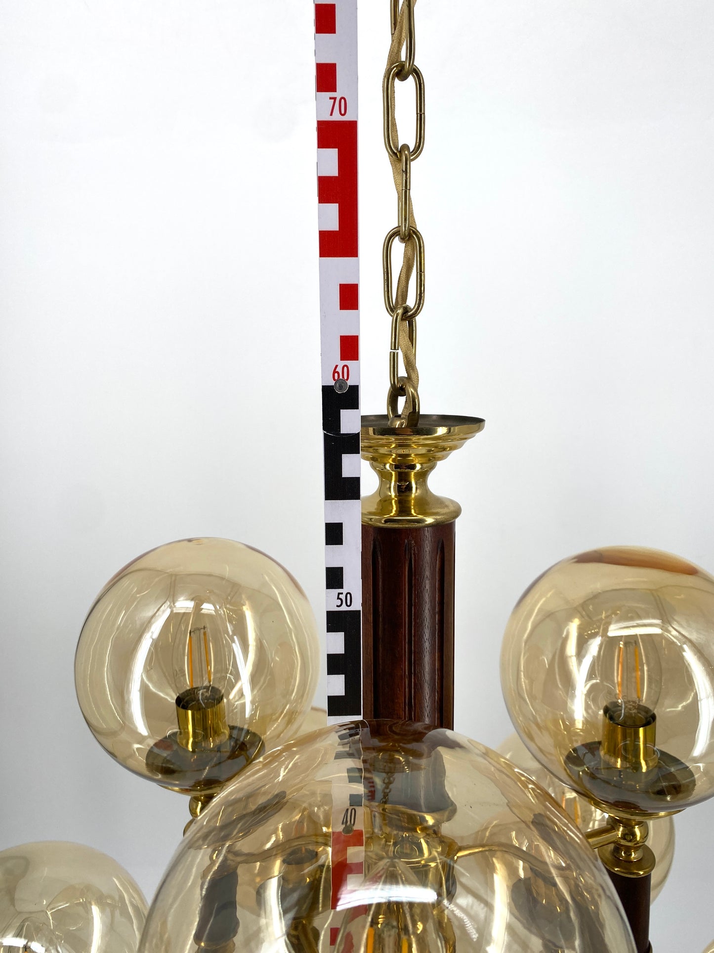 Kronleuchter HONSEL Leuchten zugeschrieben, Mid Century Design, Deutschland um 1960