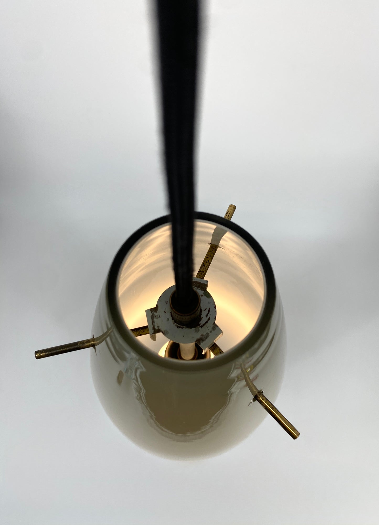 * Hängelampe aus Muranoglas von Alessandro Pianon für Vistosi, Italien 1960er