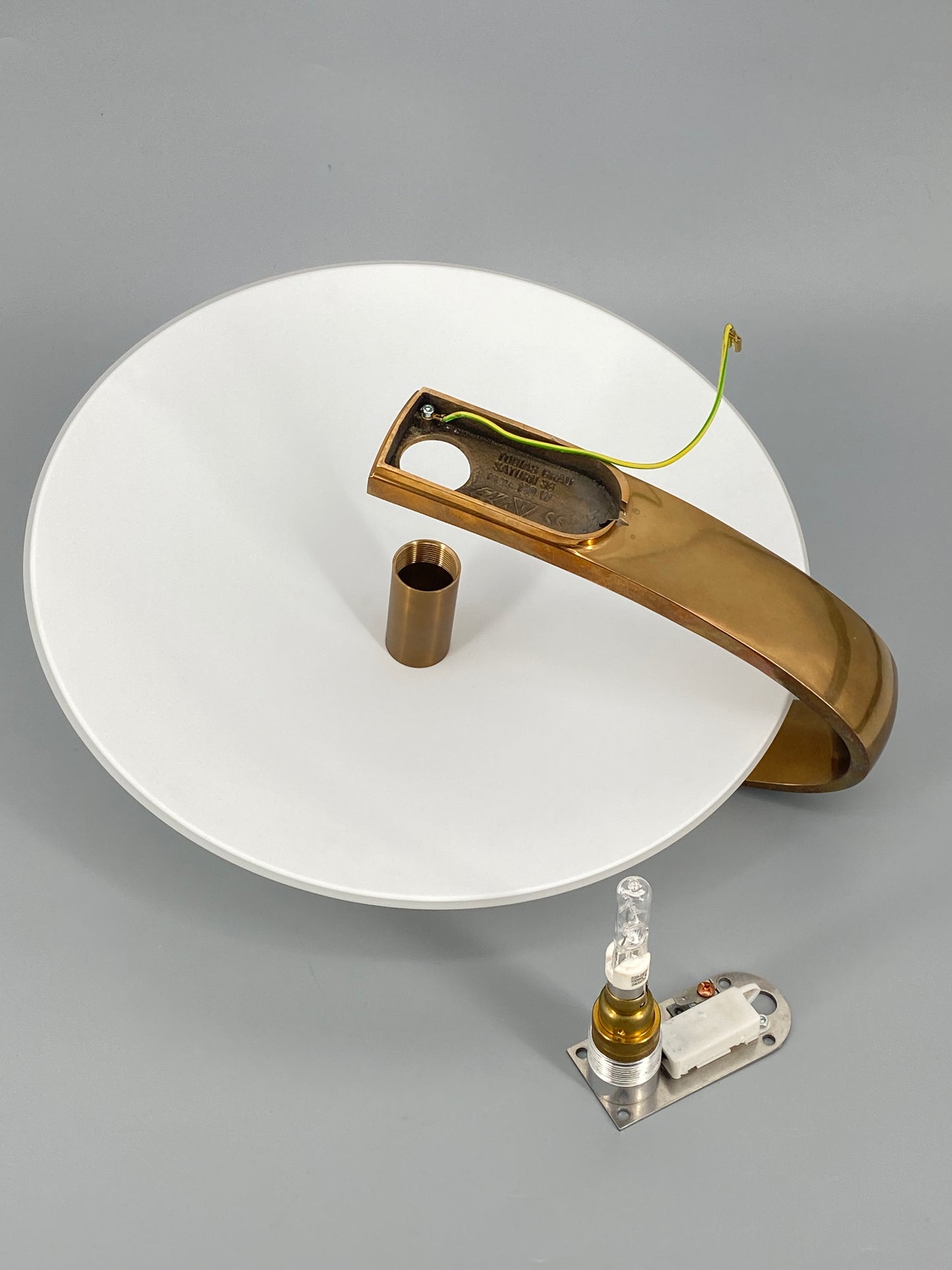 Wand- oder Deckenlampe "Saturn 36" von Tobias Grau, Bronze, 80er Jahre