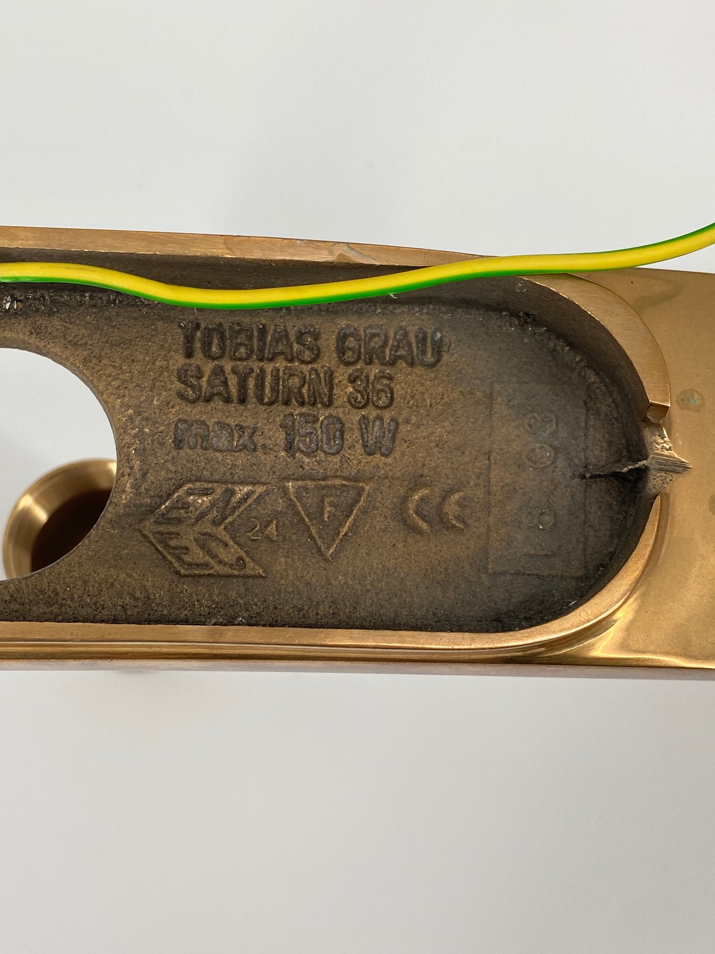 Wand- oder Deckenlampe "Saturn 36" von Tobias Grau, Bronze, 80er Jahre