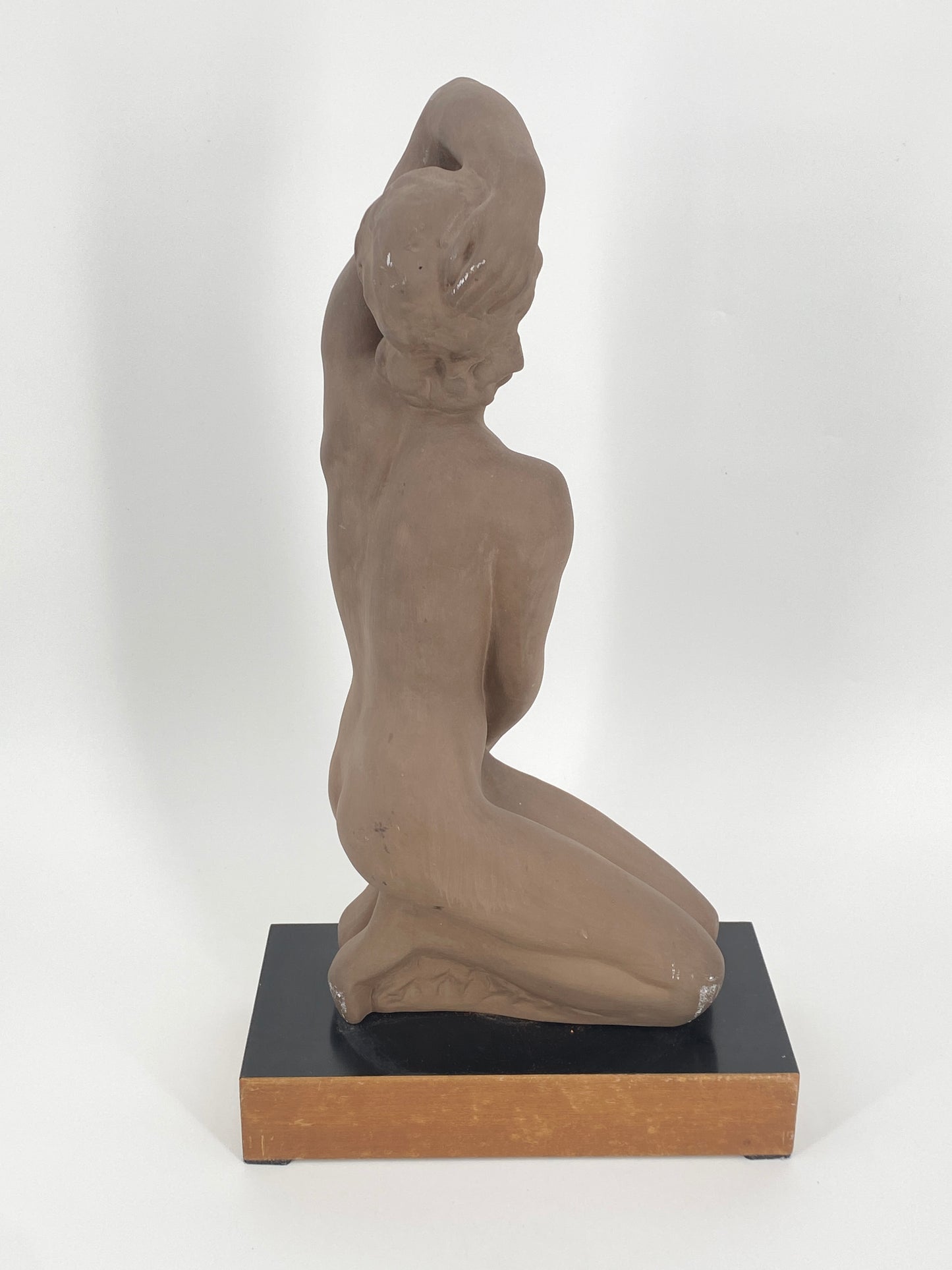 Terrakotta Skulptur "Blick in die Sonne" von Prof. Fritz Klimsch