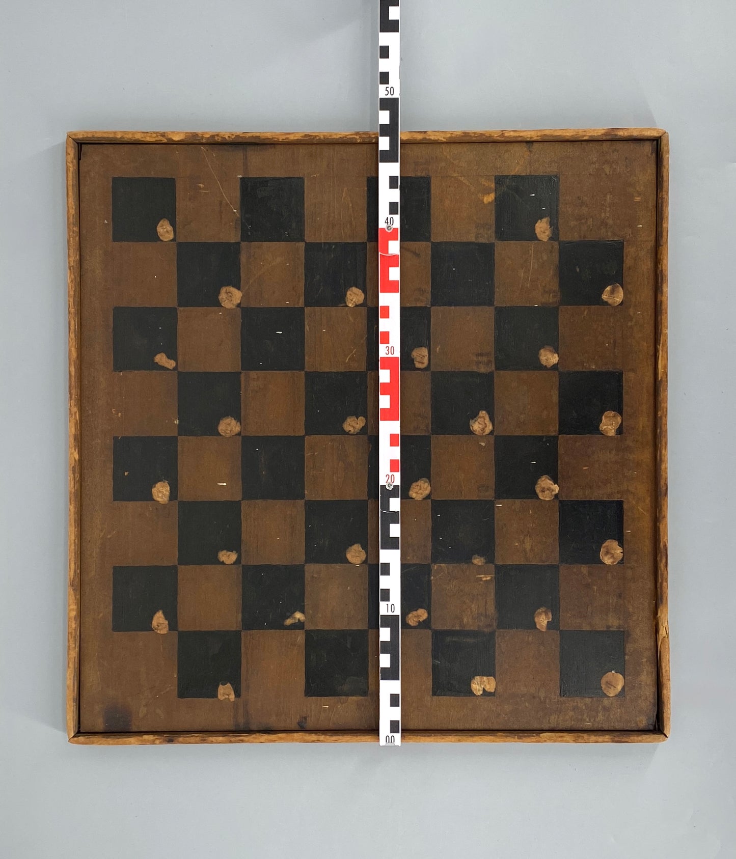 Antikes Schachbrett, handbemalt, Rarität