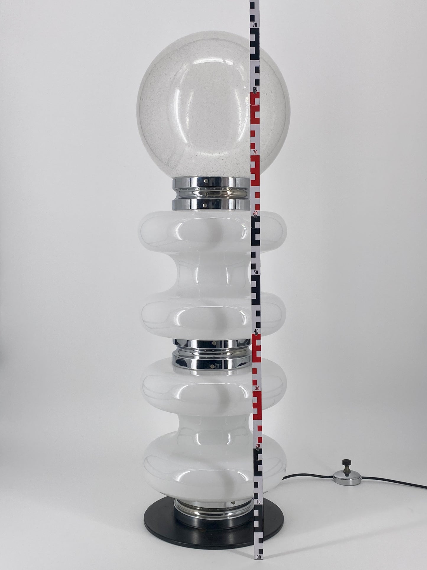 Space Age Stehlampe von Nason für Mazzega, Italien, um 1970