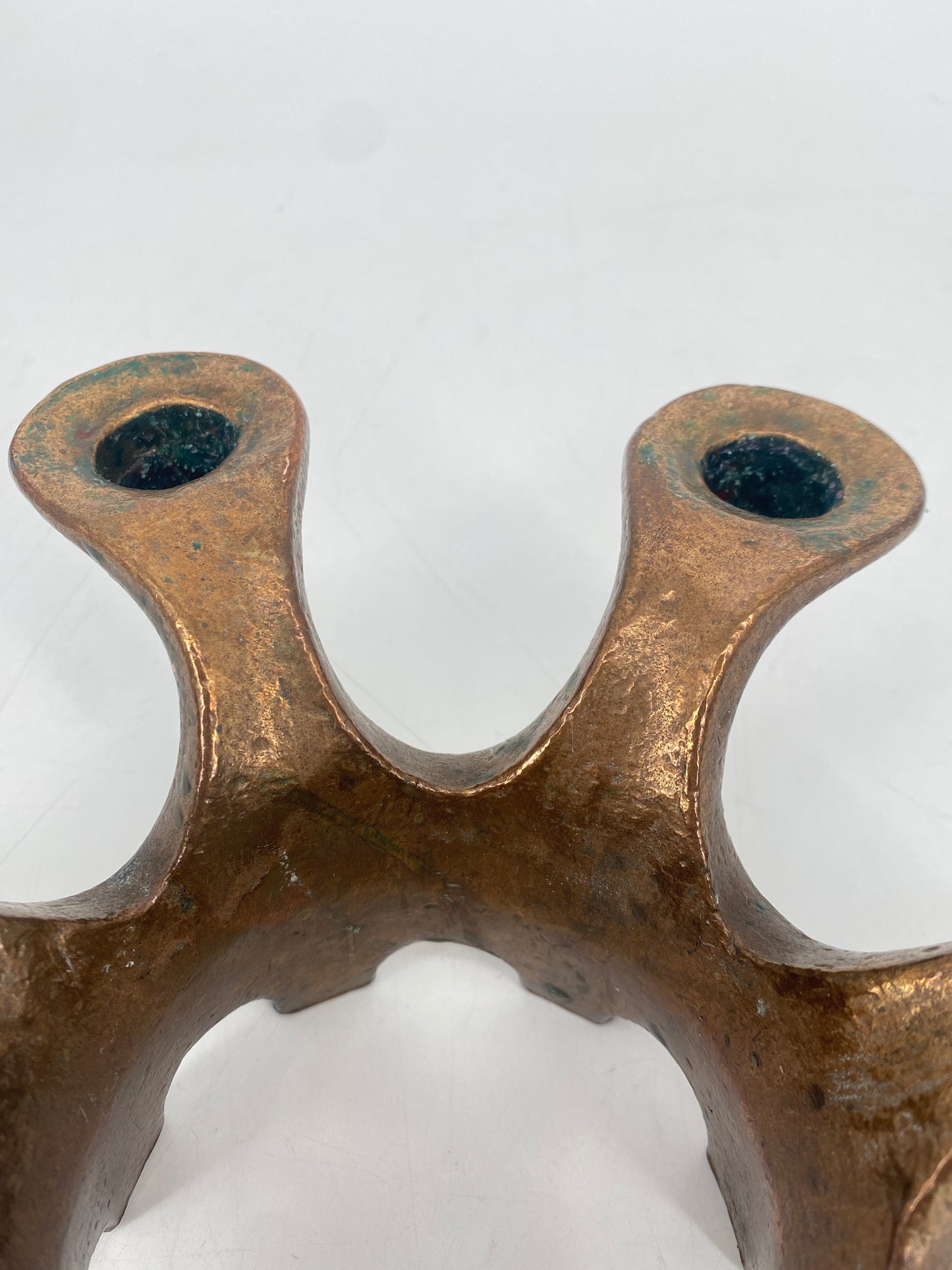 Kerzenständer aus Bronze von Michael Harjes, 50er