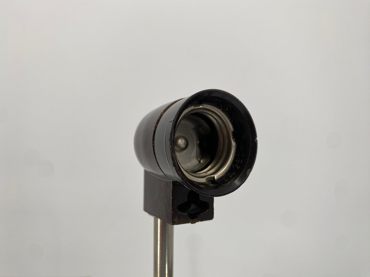 Kaiser Klemmleuchte 3100, ohne Schalter, in schwarz aus den 80er Jahren