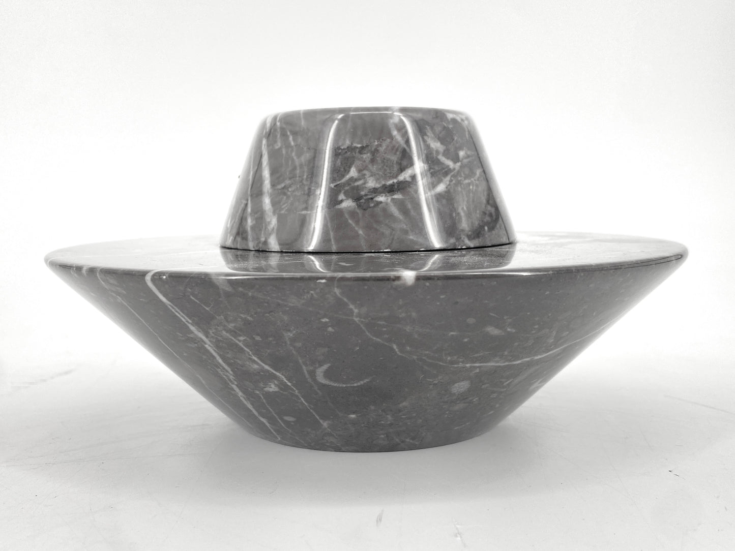 Marmor Dose von Roberto Arioli für Gabbianelli, Milano, Italien