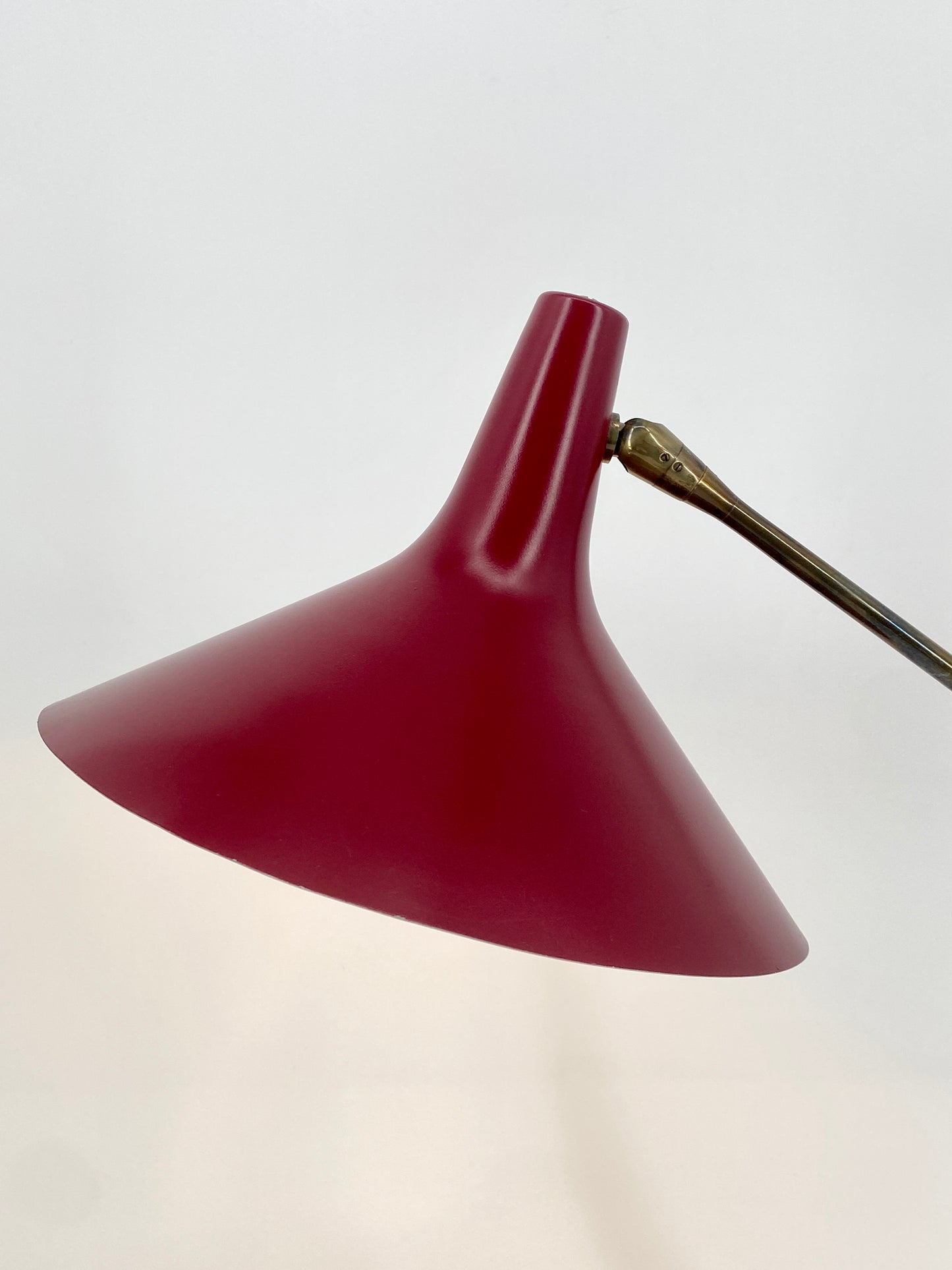 Seltene 50er Jahre Tischlampe aus Italien, Messing