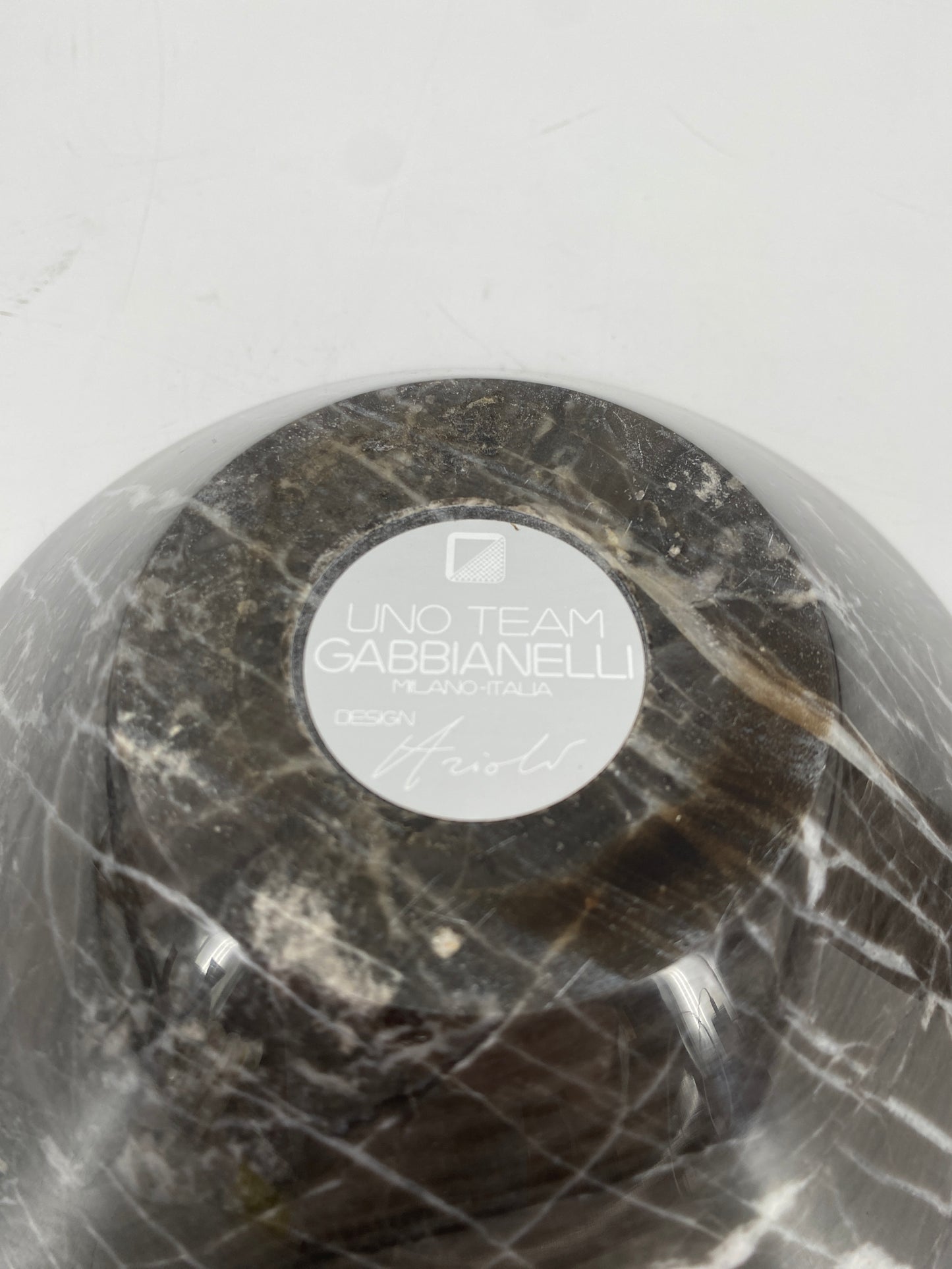 Marmor Dose von Roberto Arioli für Gabbianelli, Milano, Italien