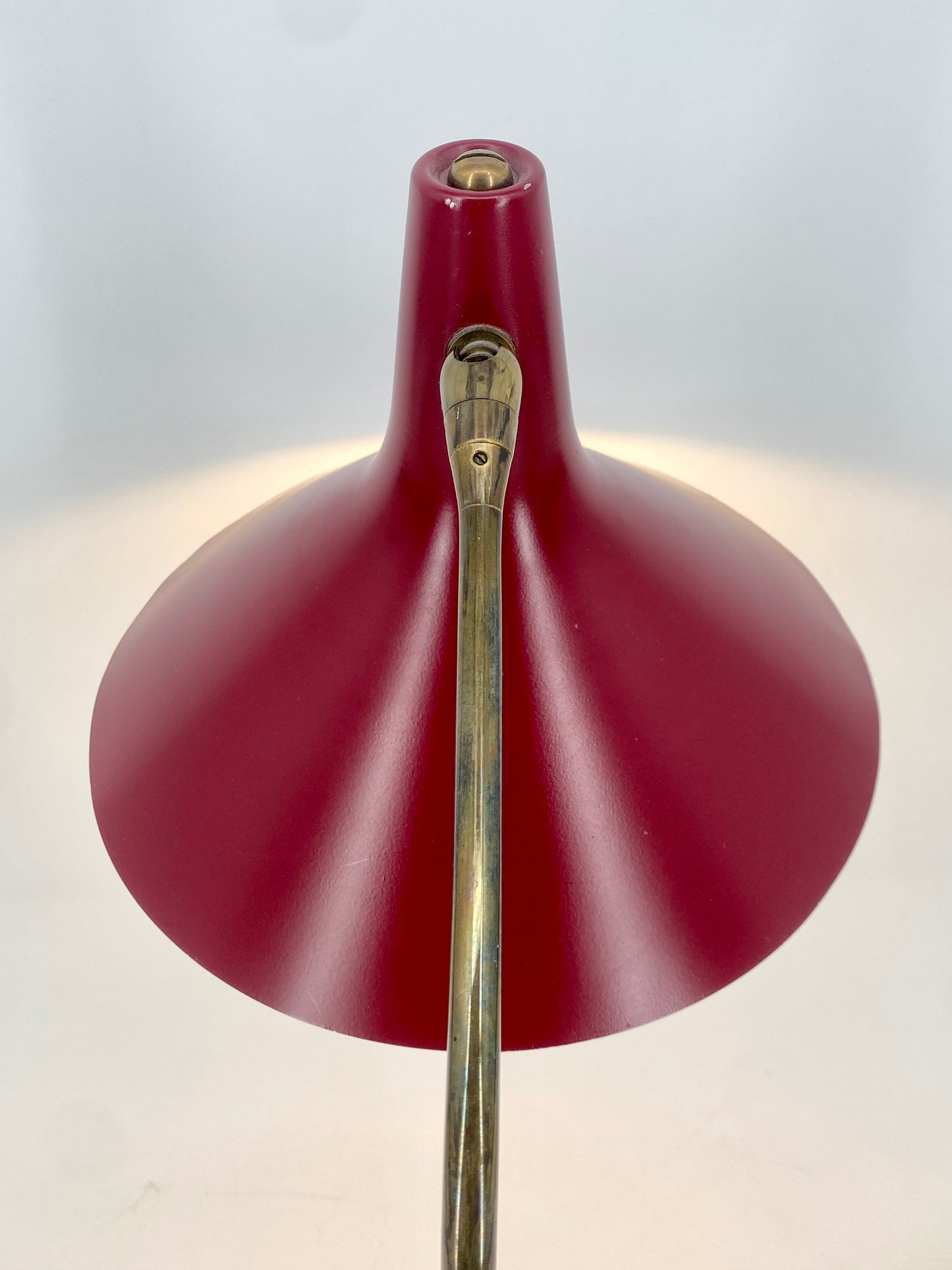Seltene 50er Jahre Tischlampe aus Italien, Messing