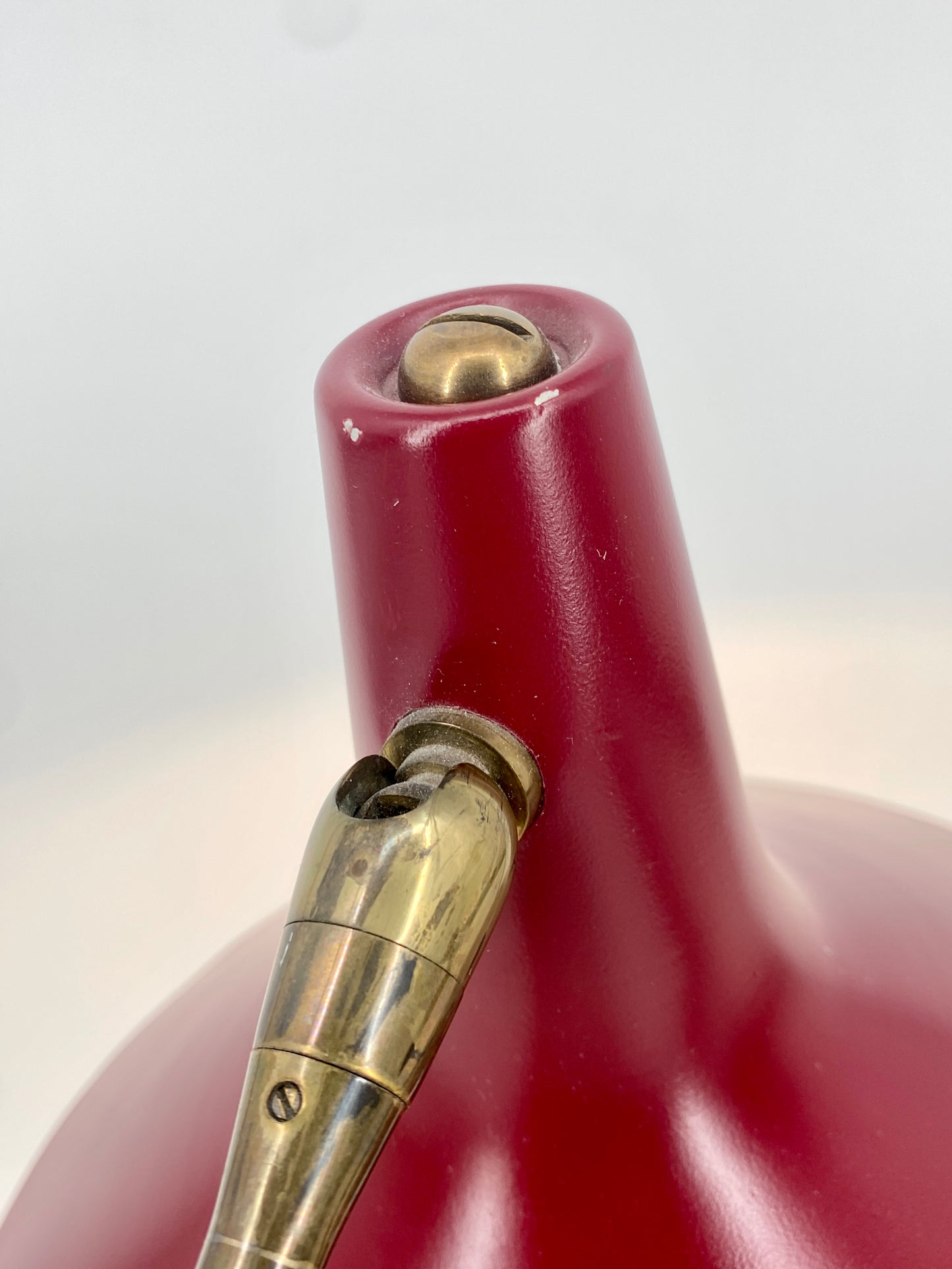 Seltene 50er Jahre Tischlampe aus Italien, Messing