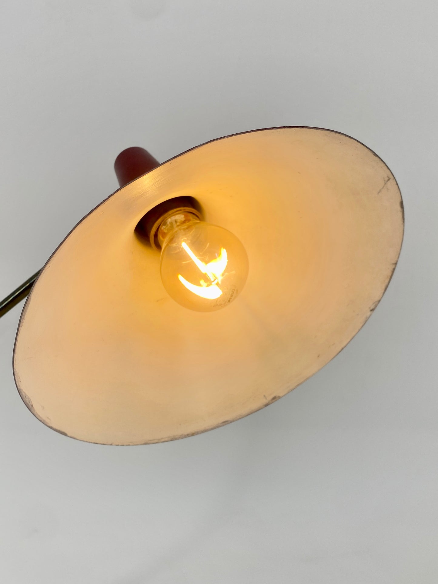 Seltene 50er Jahre Tischlampe aus Italien, Messing