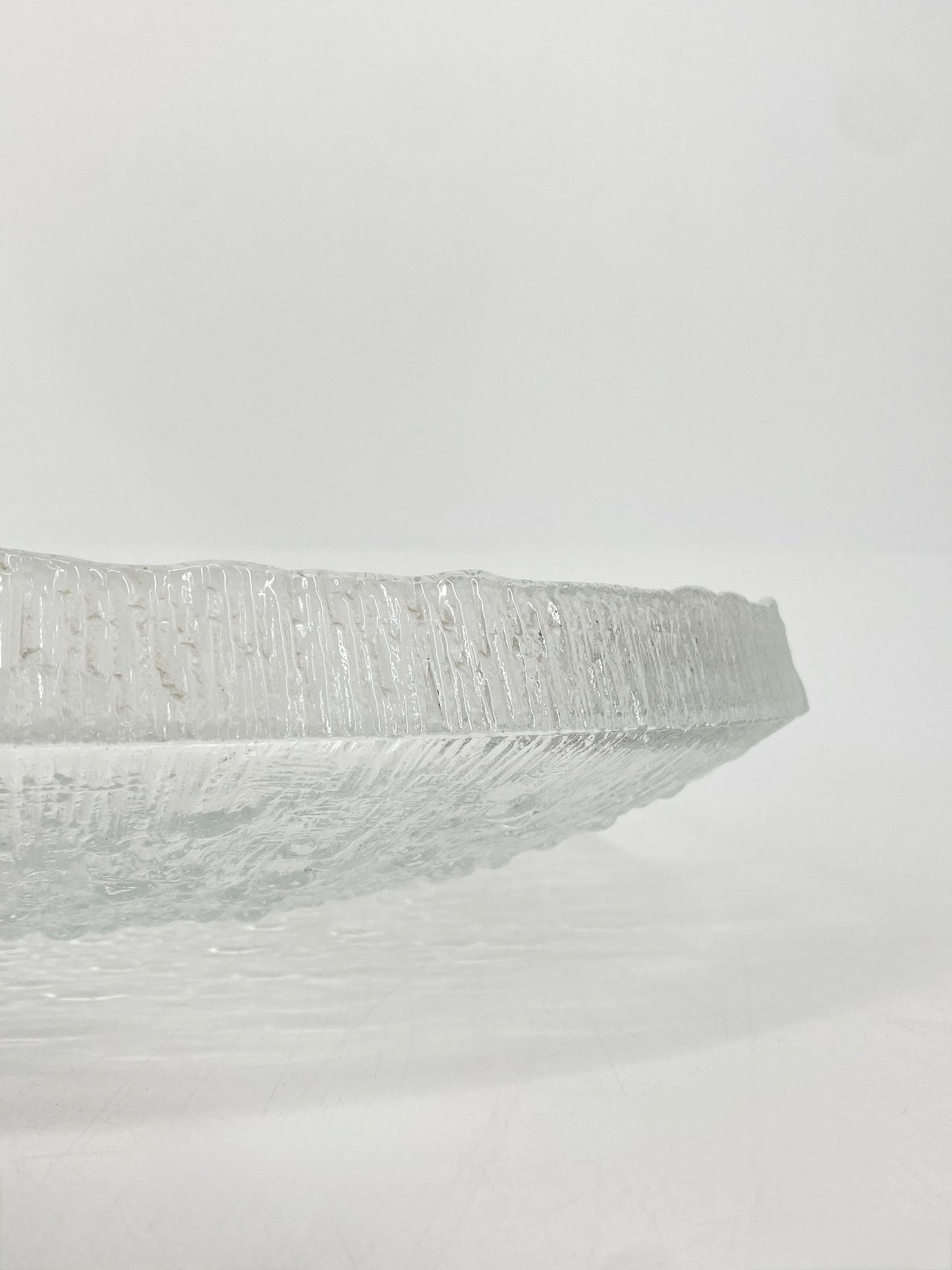 Ultima Thule Eisglas Schale von Tapio Wirkkala für Iittala, Finnland 60er