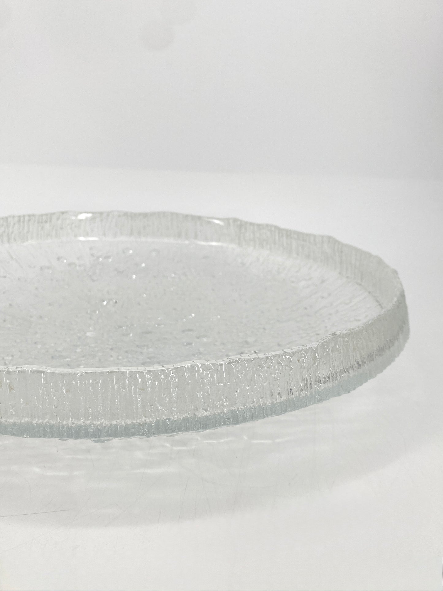 Ultima Thule Eisglas Schale von Tapio Wirkkala für Iittala, Finnland 60er
