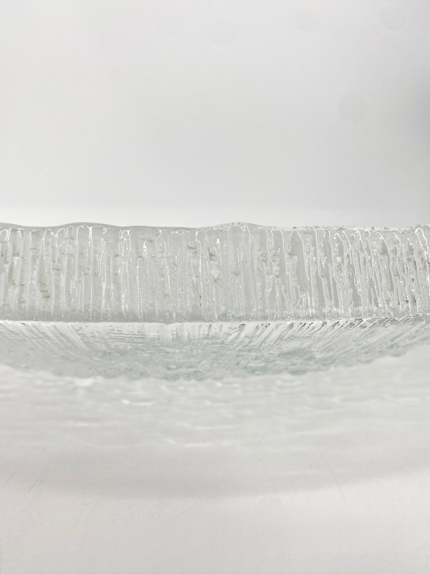 Ultima Thule Eisglas Schale von Tapio Wirkkala für Iittala, Finnland 60er