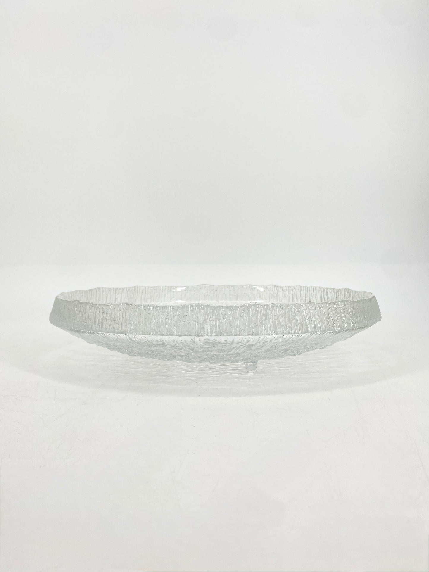 Ultima Thule Eisglas Schale von Tapio Wirkkala für Iittala, Finnland 60er
