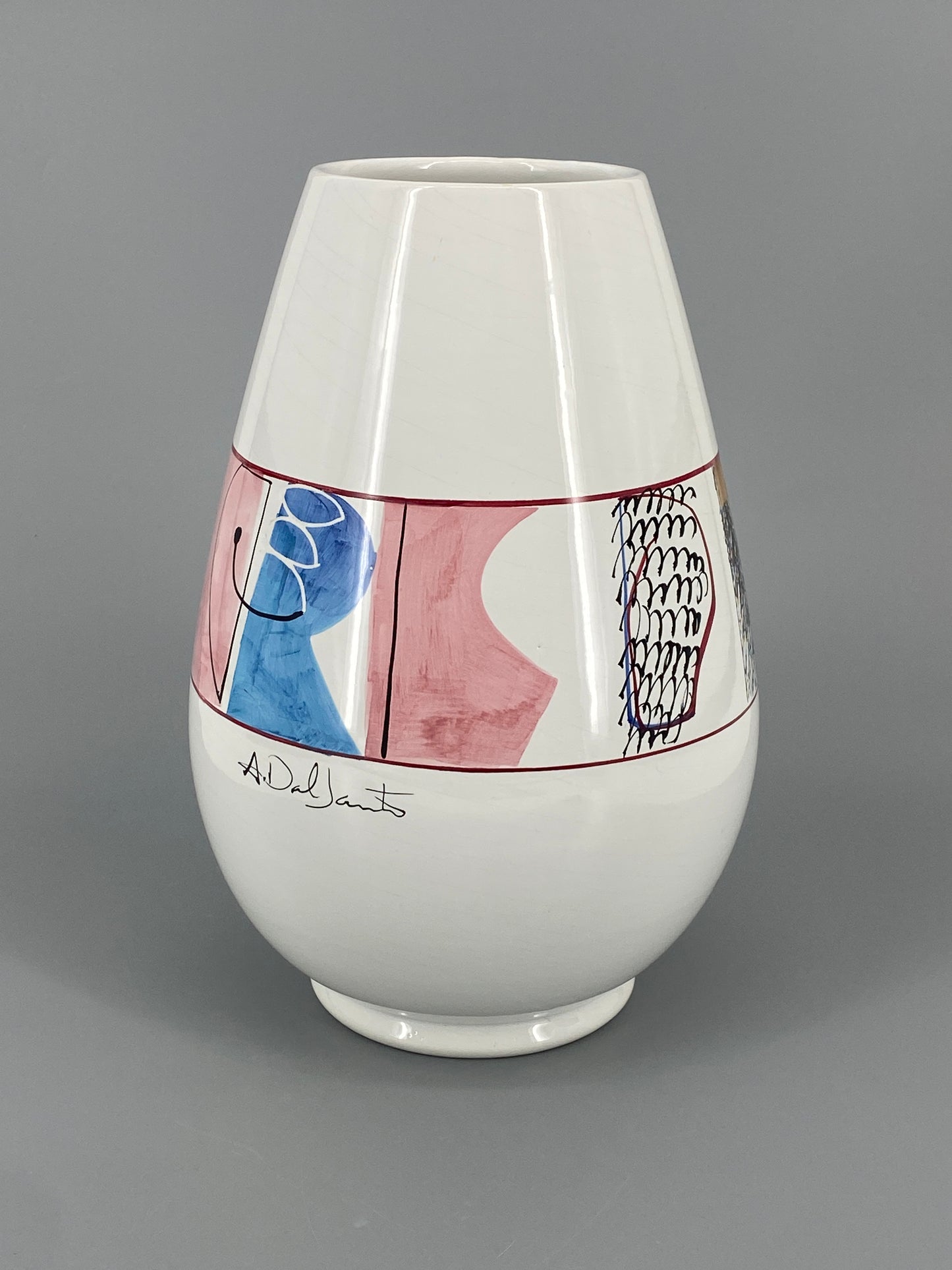 Große Vase von Alfredo Dal Santo für Ceramiche Marcuzzo Este, Italien, 1980er Jahre