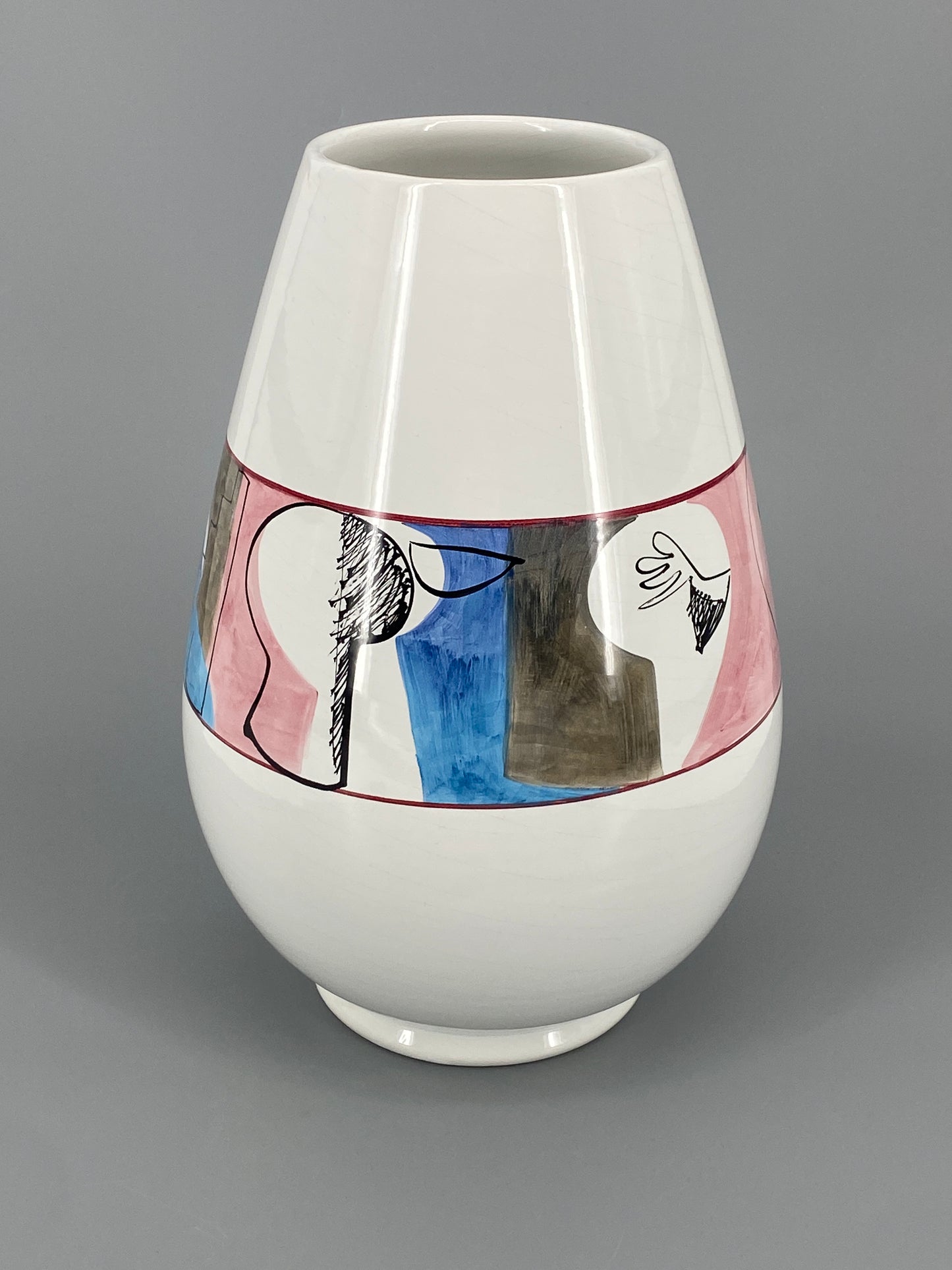 Große Vase von Alfredo Dal Santo für Ceramiche Marcuzzo Este, Italien, 1980er Jahre