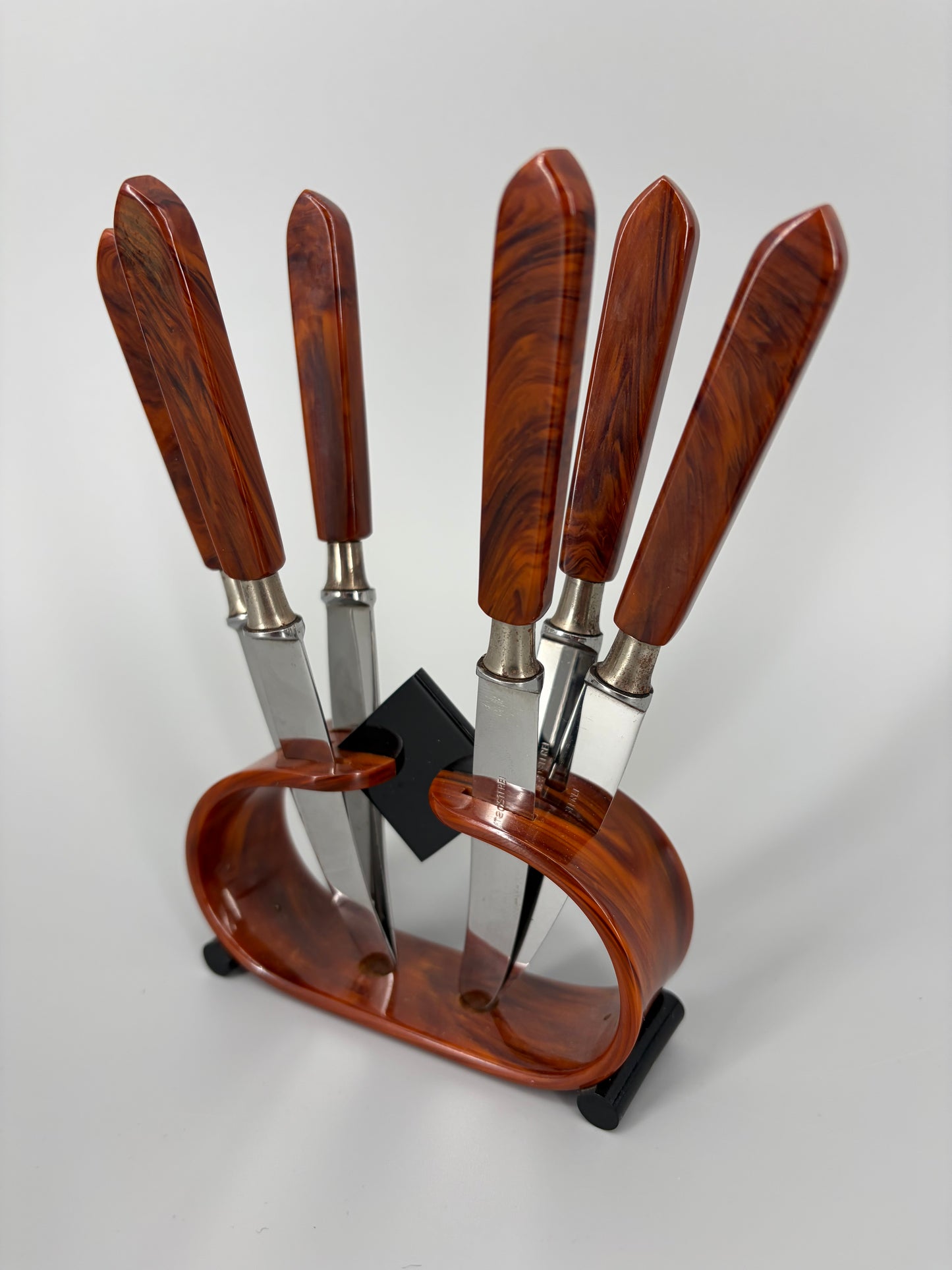 Art Deco Messer Set aus Bakelit um 1920