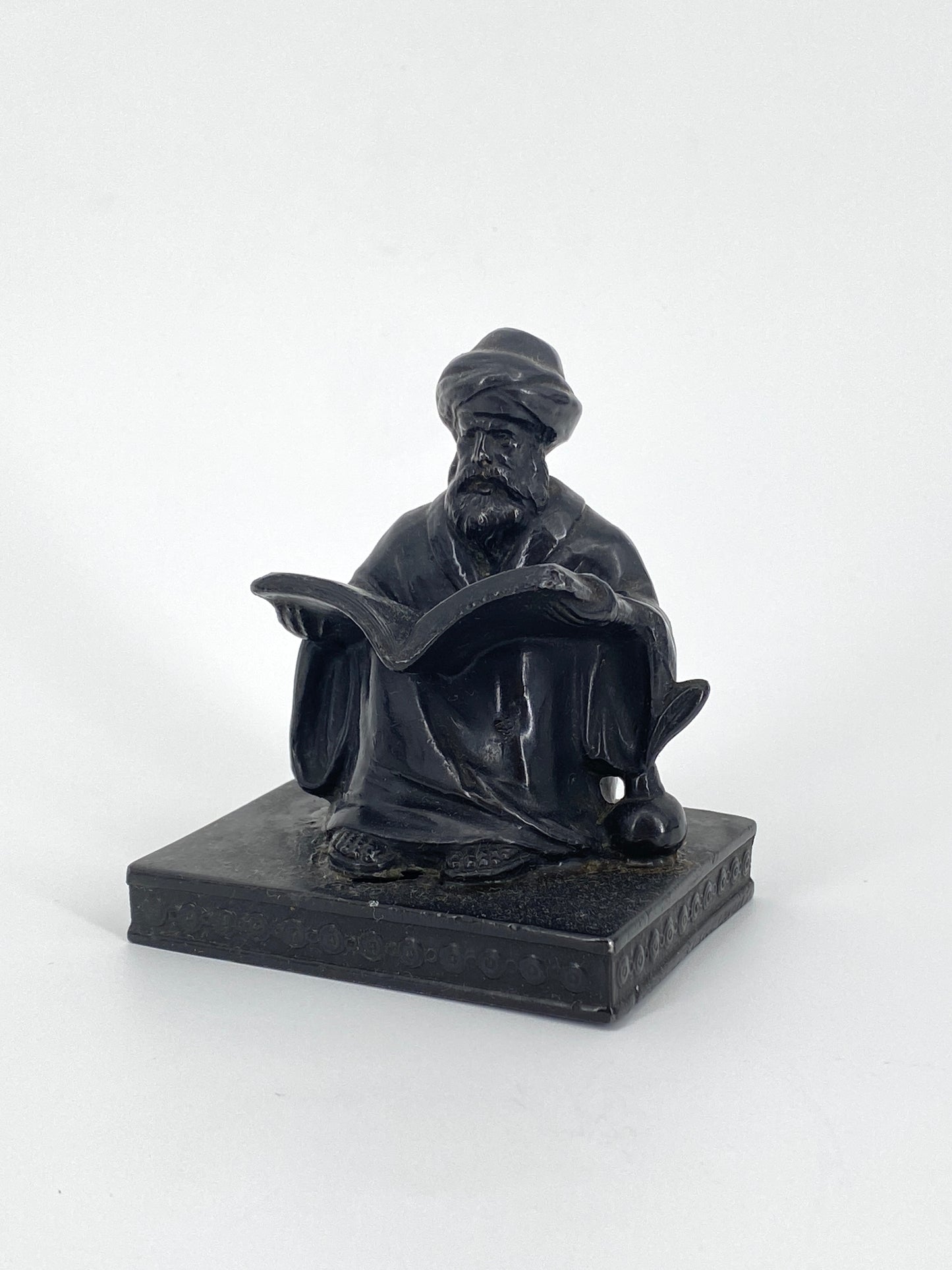 Kleine Metall Skulptur Copyright L.V.Aronson 1923