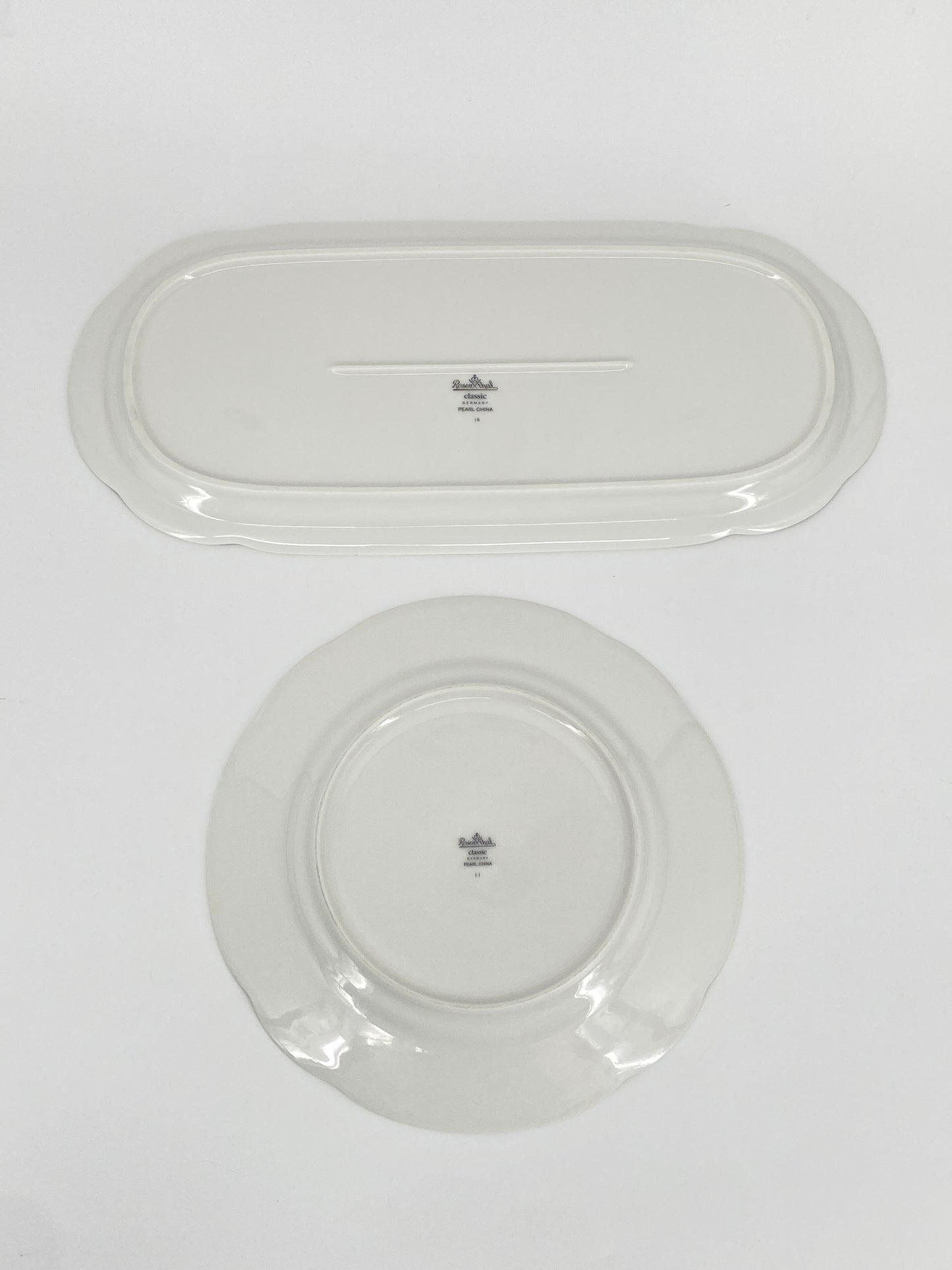 Porzellan Kuchenteller und Platte Pearl China Grace Society von Rosenthal Classic