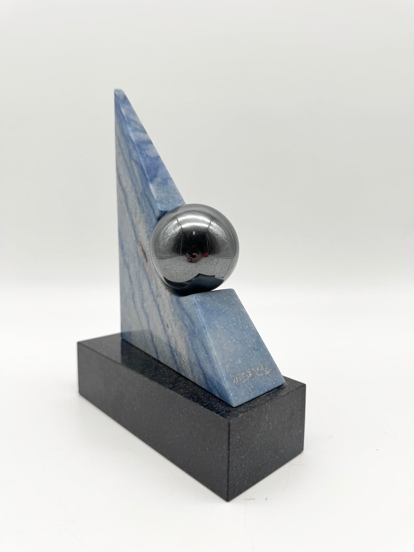 Kunstobjekt aus Granit von Wolfram Beck, 80er