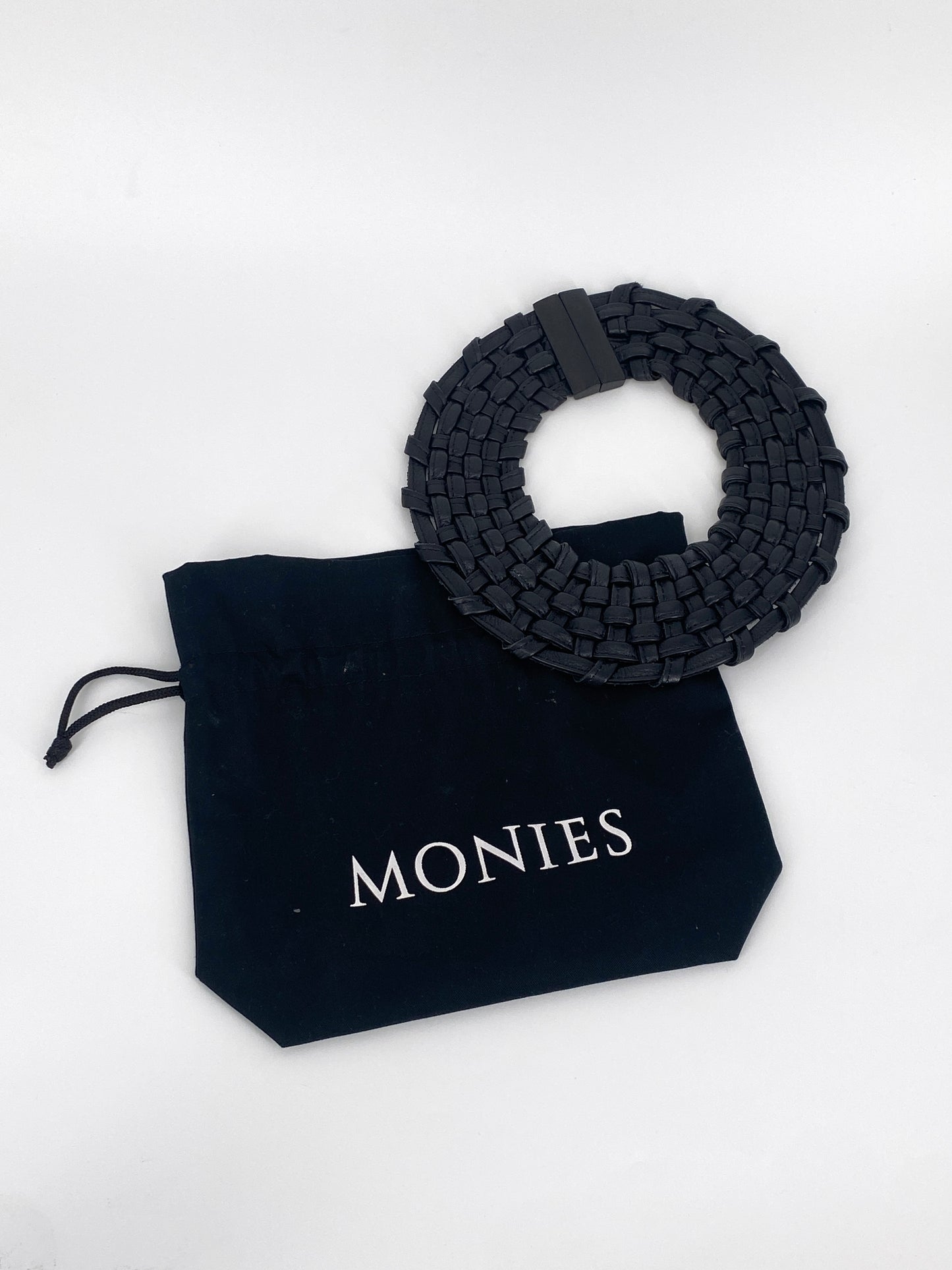 Geflochtenes Leder Collier von MONIES