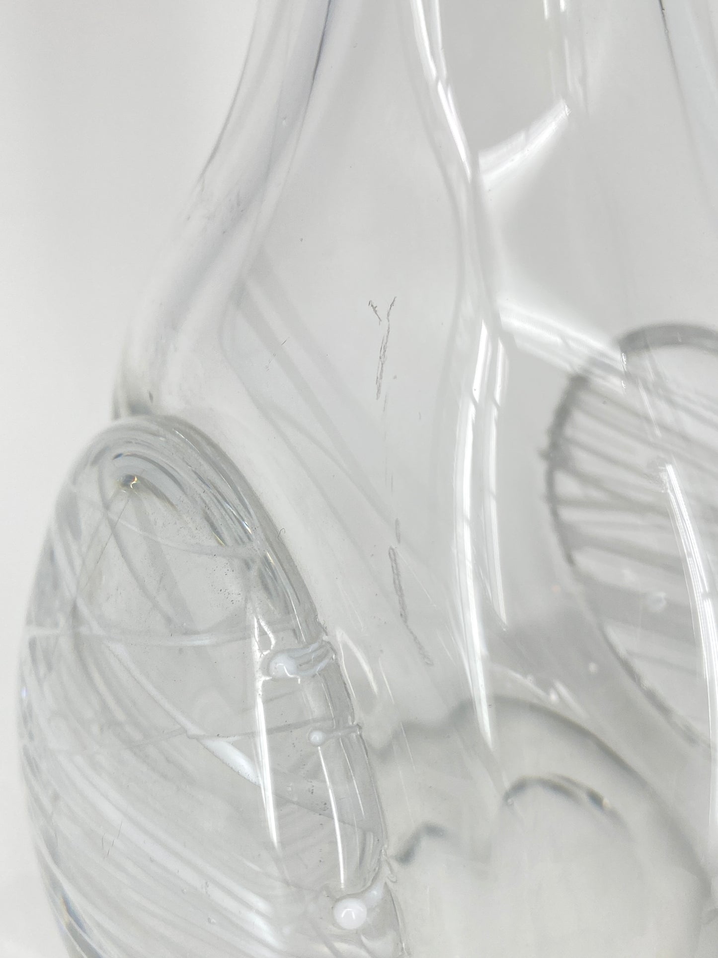 Kunstglas Vase Unica MO 200 LL von Floris Meydam für die Niederländische Königlichen Glasfabrik Leerdam, Niederlande 1966