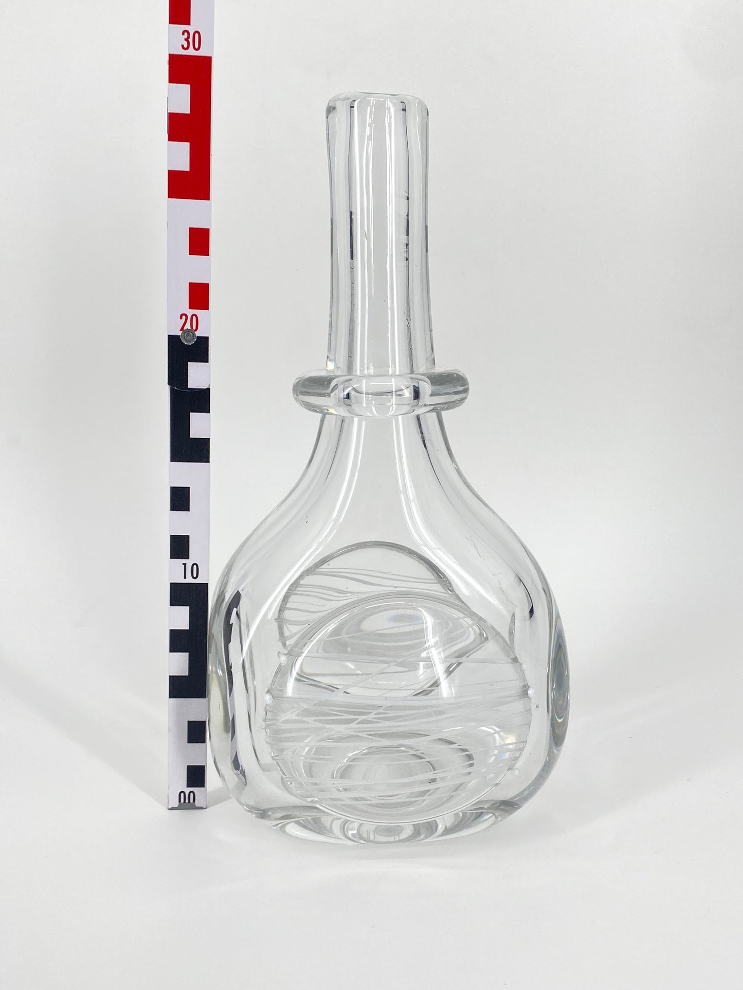 Kunstglas Vase Unica MO 200 LL von Floris Meydam für die Niederländische Königlichen Glasfabrik Leerdam, Niederlande 1966
