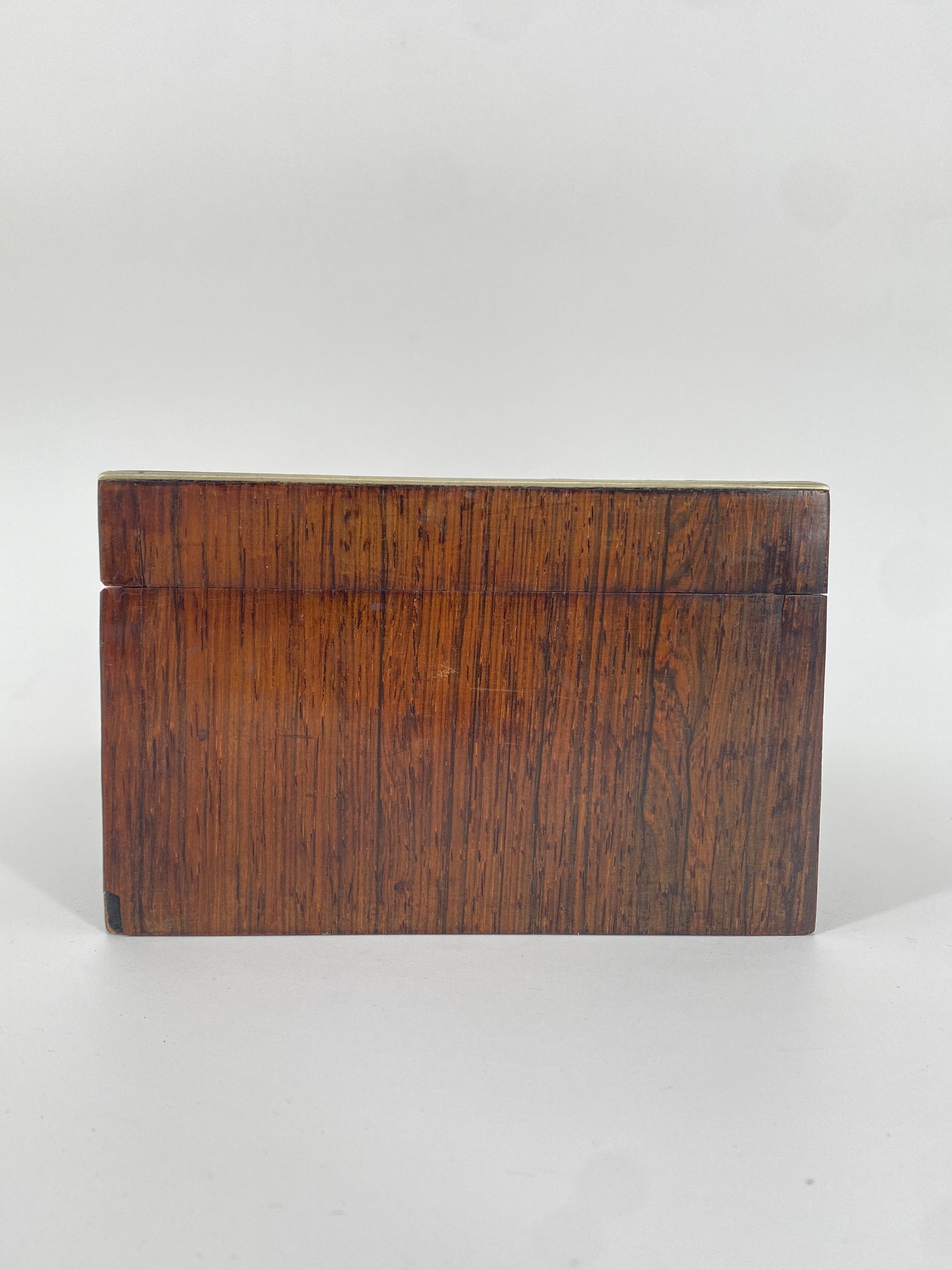 Antike Edelholz Schatulle mit Stickerei, um 1900