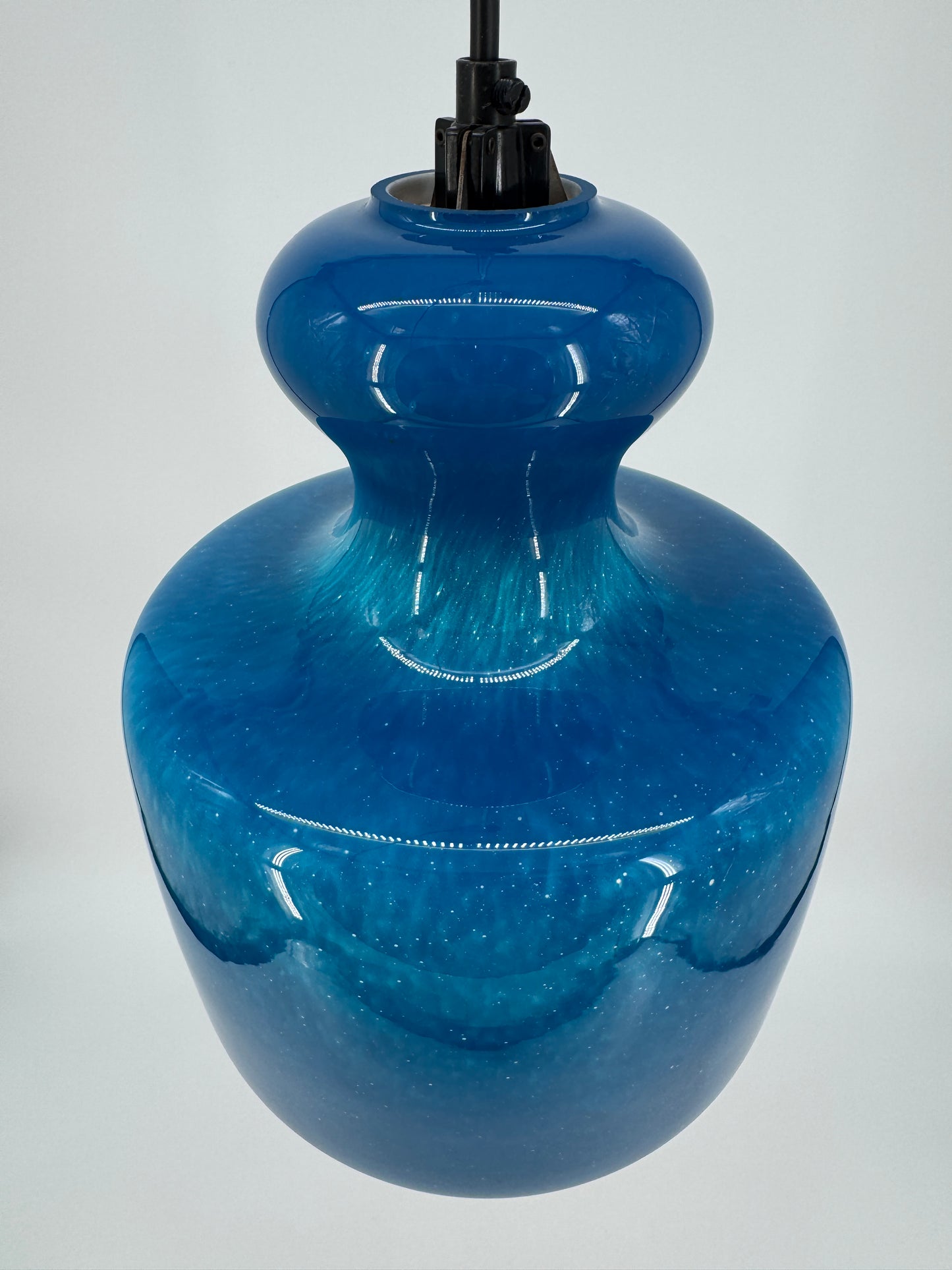 Hängelampe von Peill & Putzler aus Glas, 60er