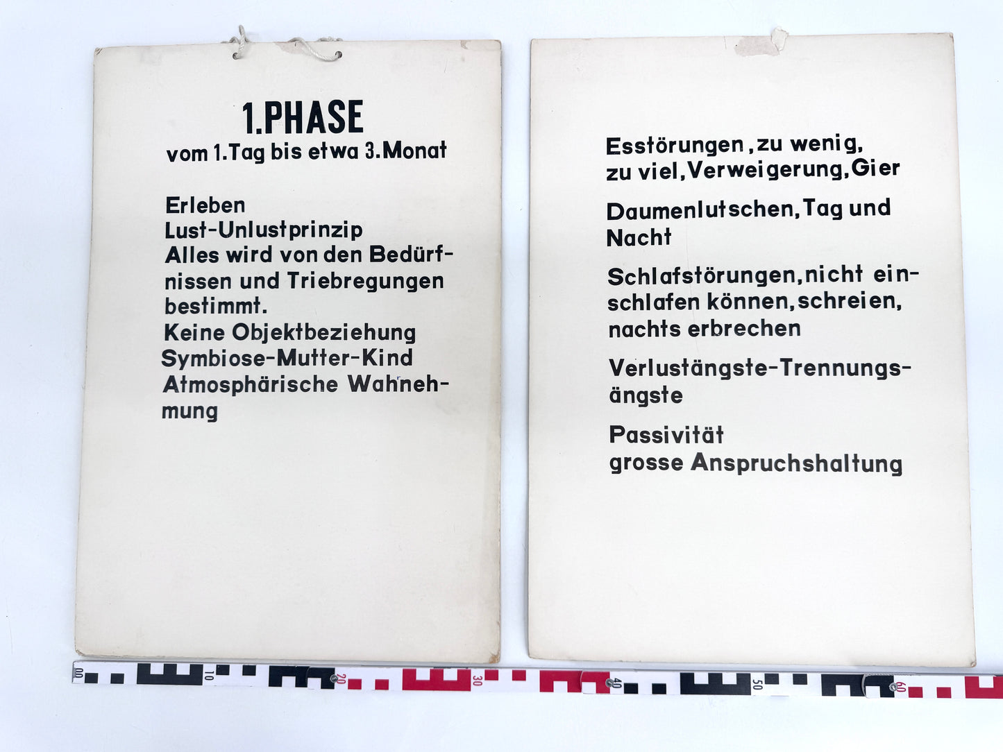 Psychoanalyse Lehrtafeln nach Freud, kindl. Entwicklung