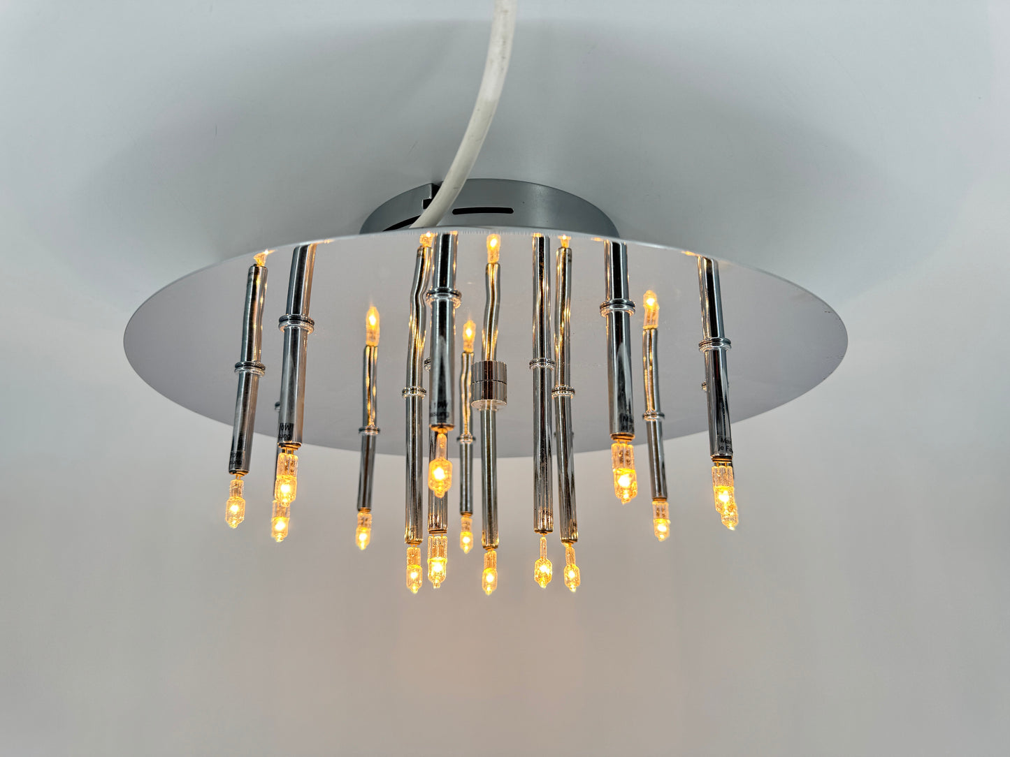 16-flammige Deckenlampe von Honsel Leuchten, Chrom, 80er
