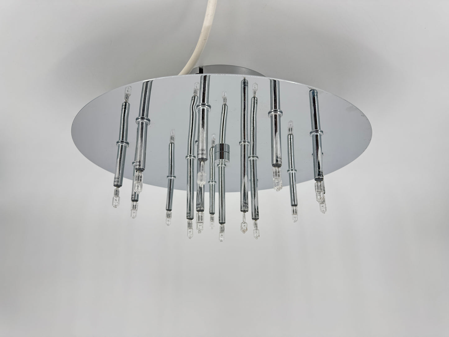 16-flammige Deckenlampe von Honsel Leuchten, Chrom, 80er