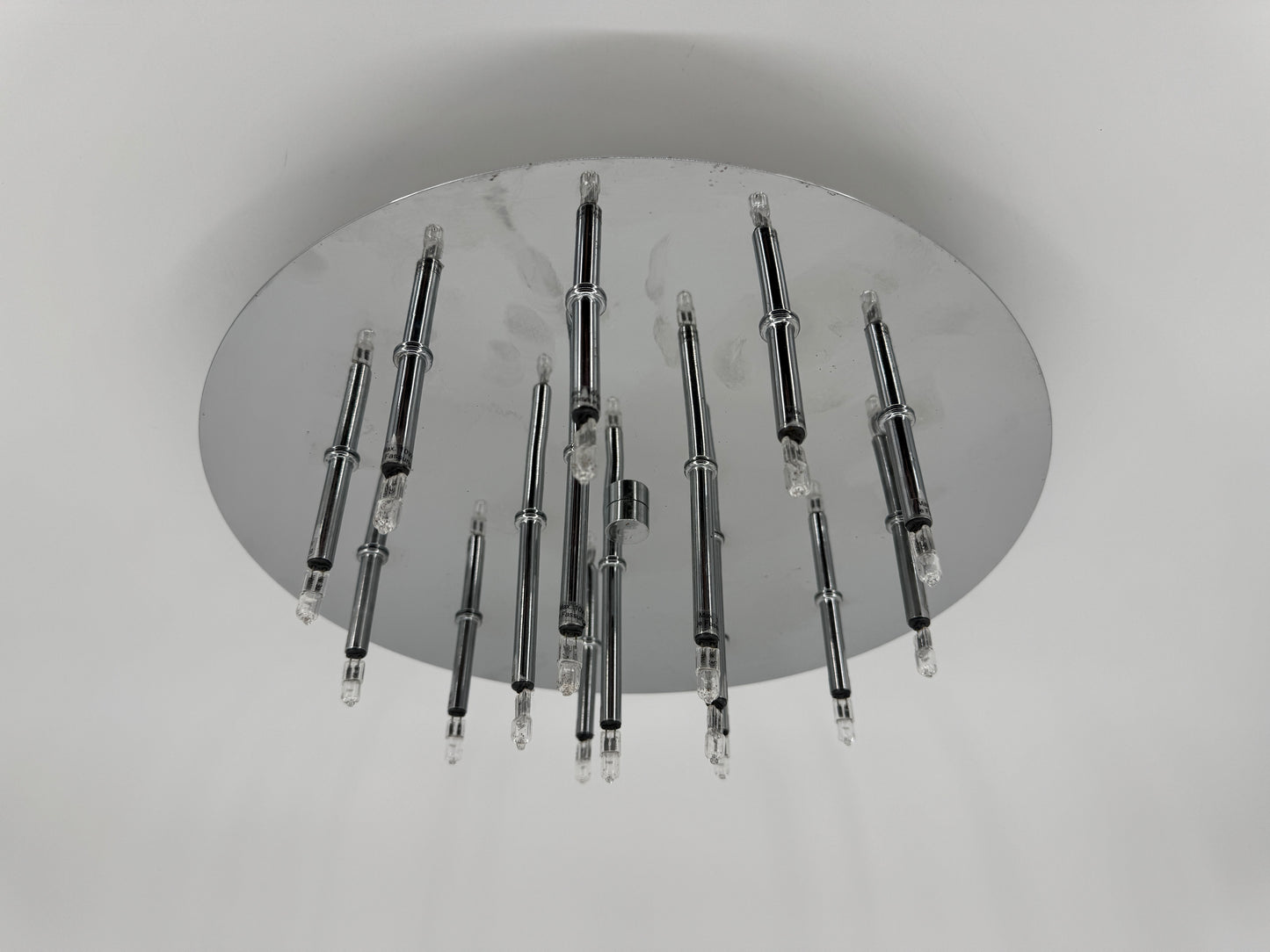 16-flammige Deckenlampe von Honsel Leuchten, Chrom, 80er