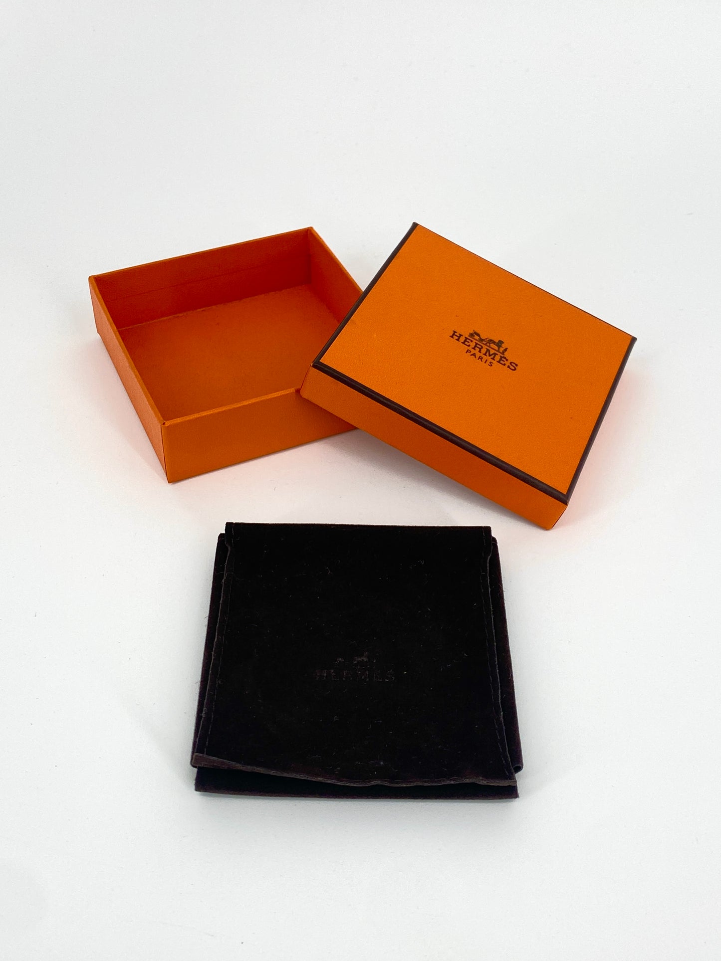 Schmuck Box mit Stoff Etui von Hermes Paris