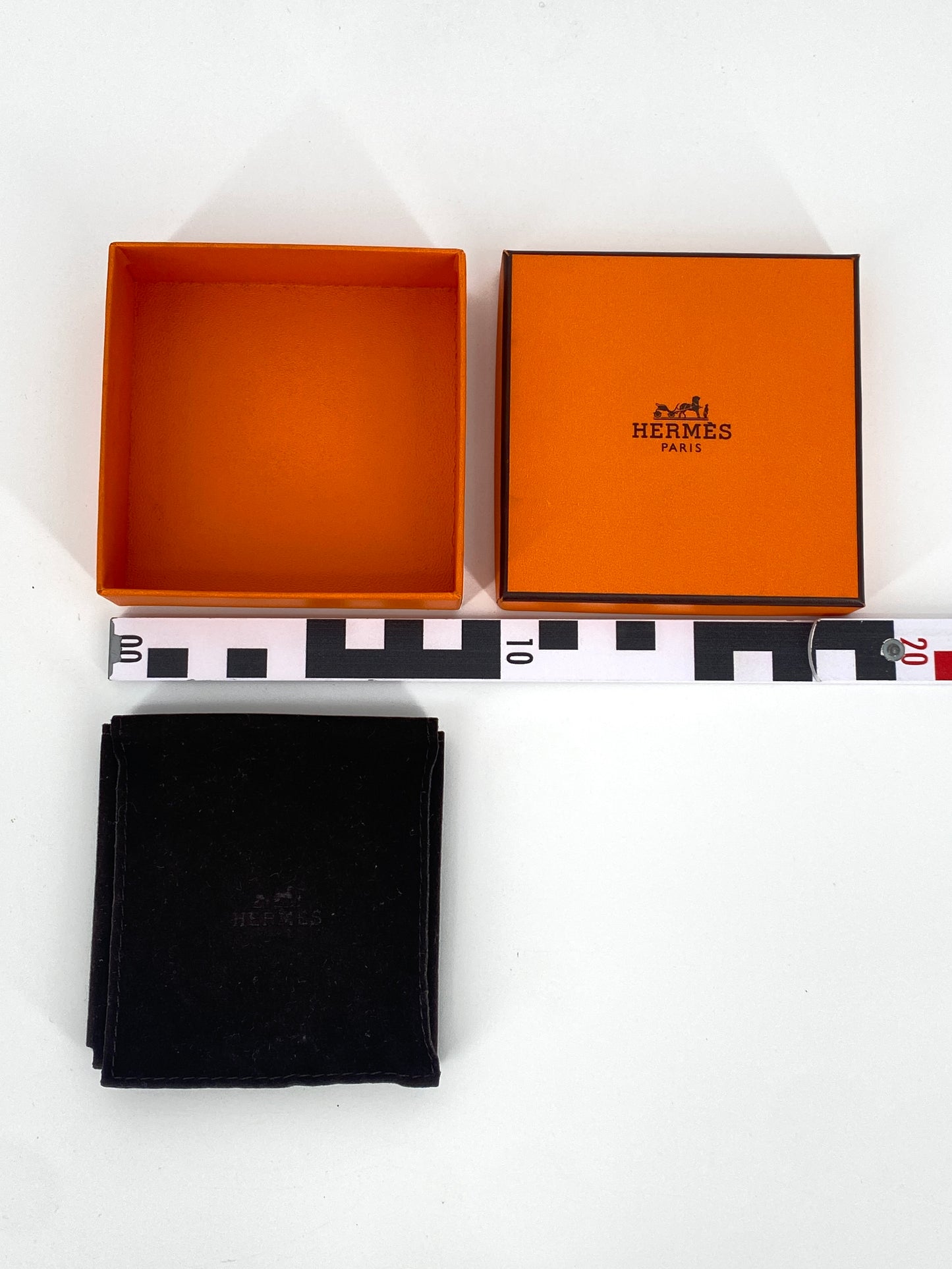 Schmuck Box mit Stoff Etui von Hermes Paris