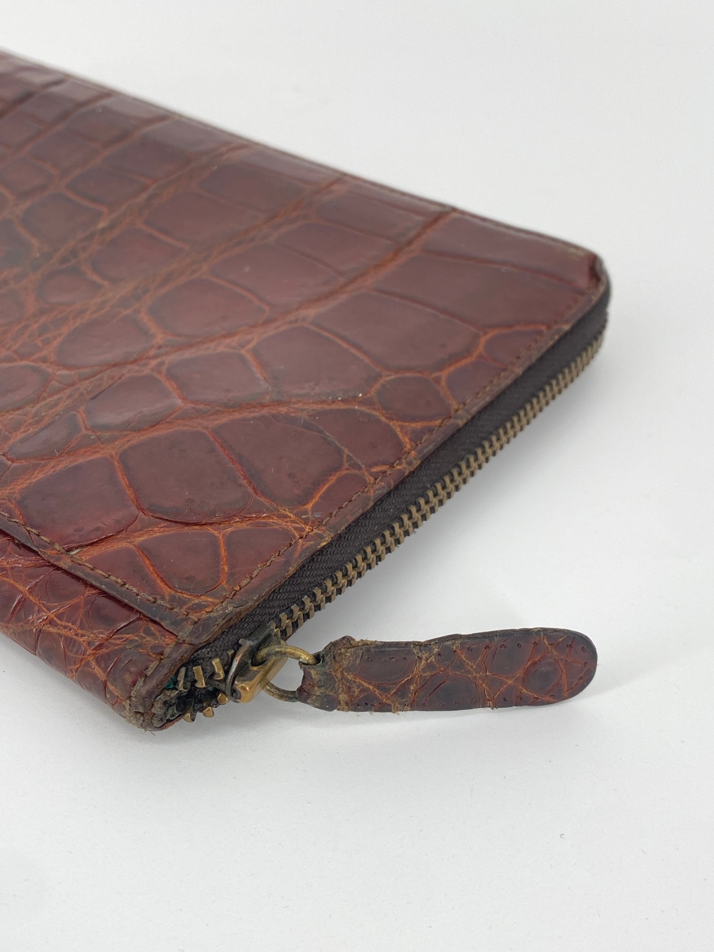 Vintage Brieftasche aus Krokodilleder von Jil Sander, 1990