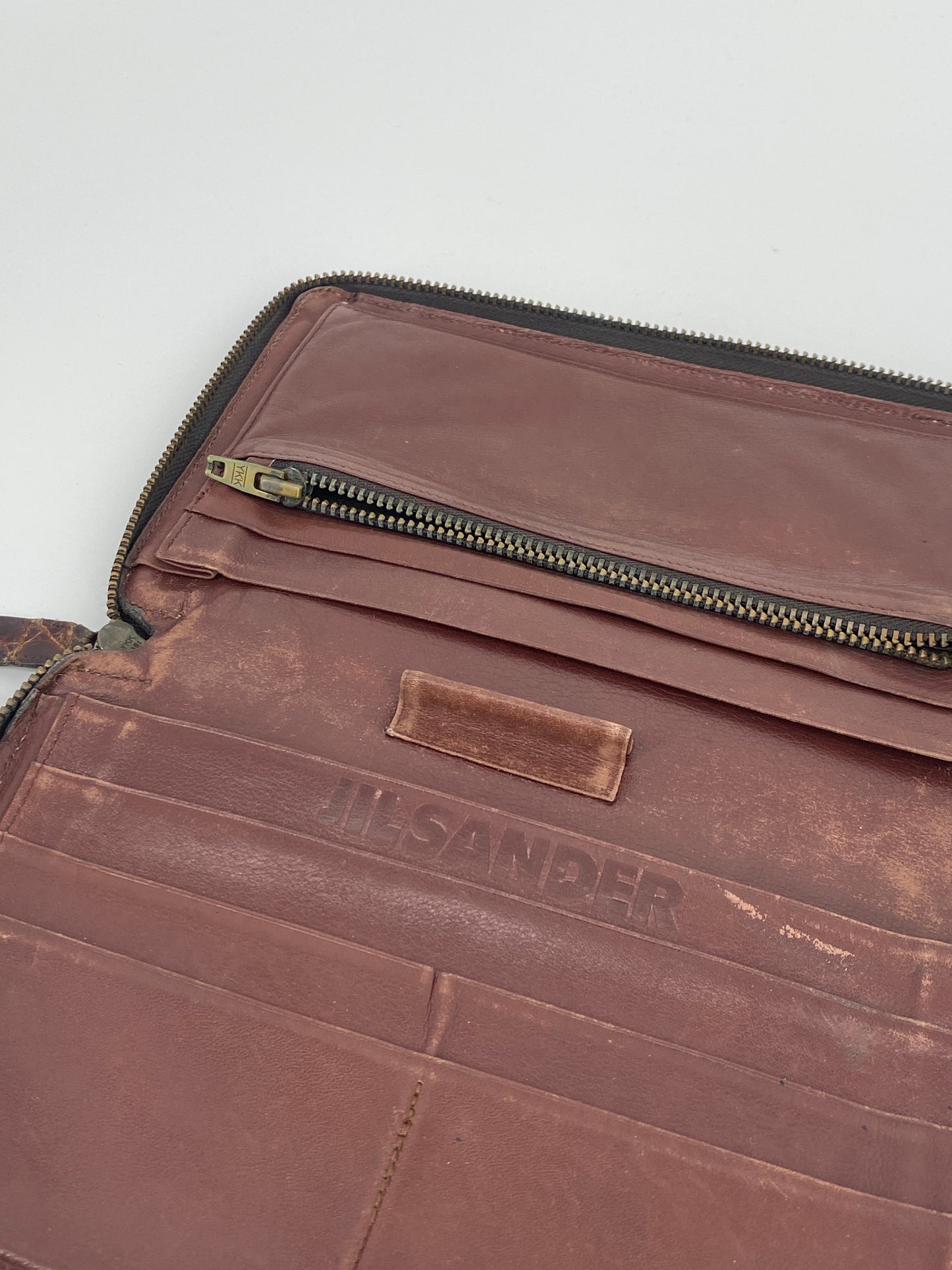 Vintage Brieftasche aus Krokodilleder von Jil Sander, 1990