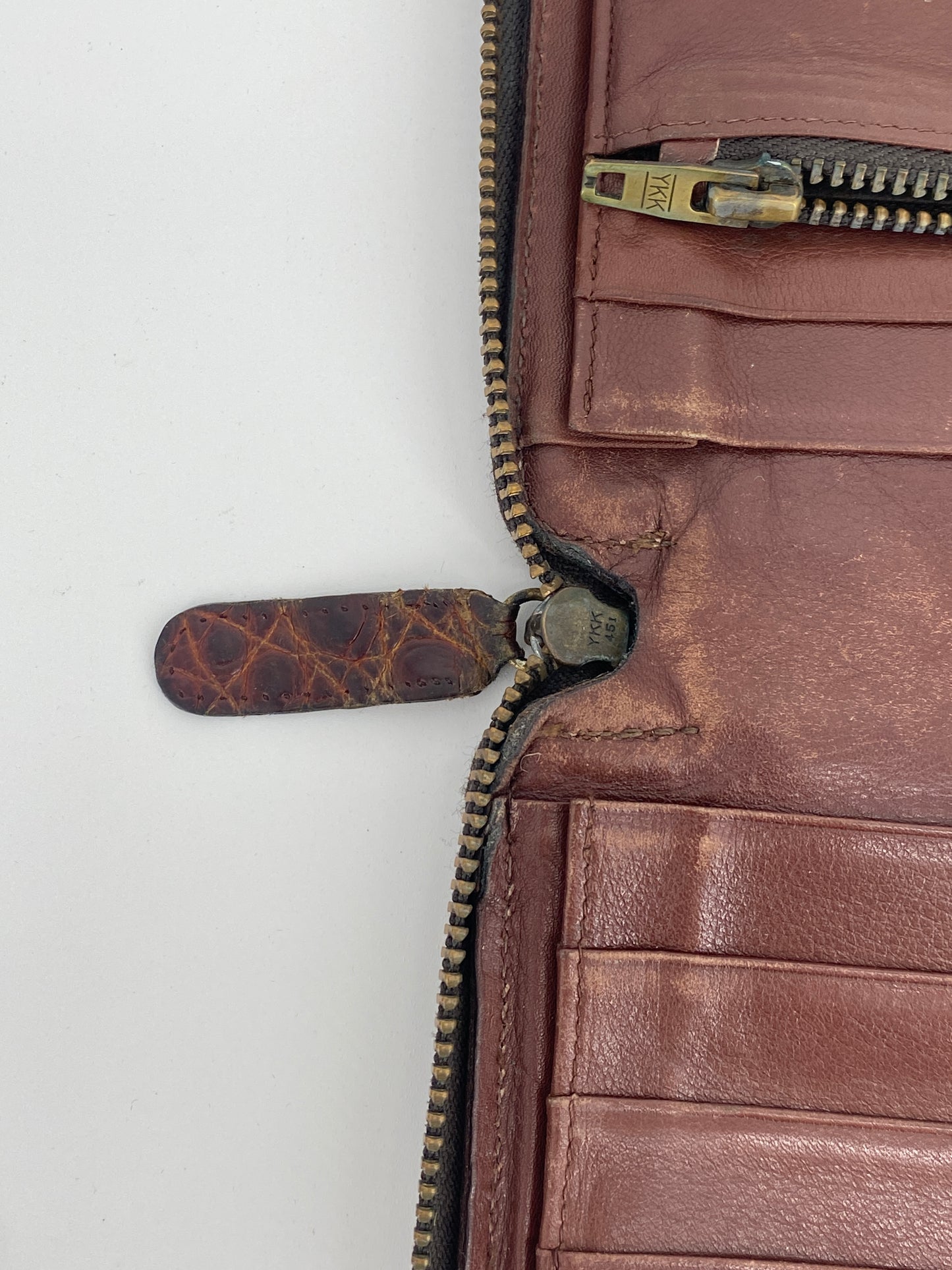 Vintage Brieftasche aus Krokodilleder von Jil Sander, 1990