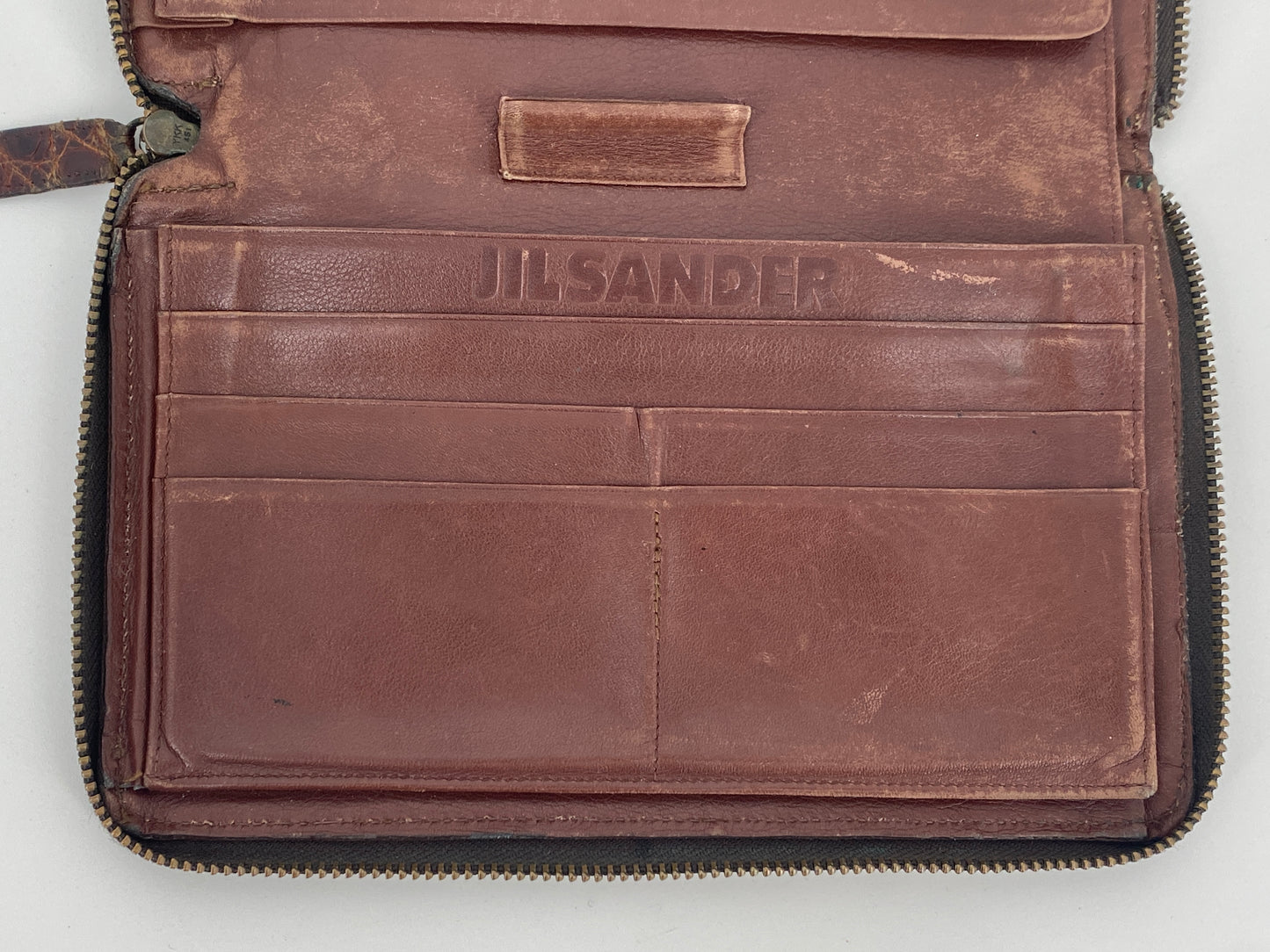 Vintage Brieftasche aus Krokodilleder von Jil Sander, 1990